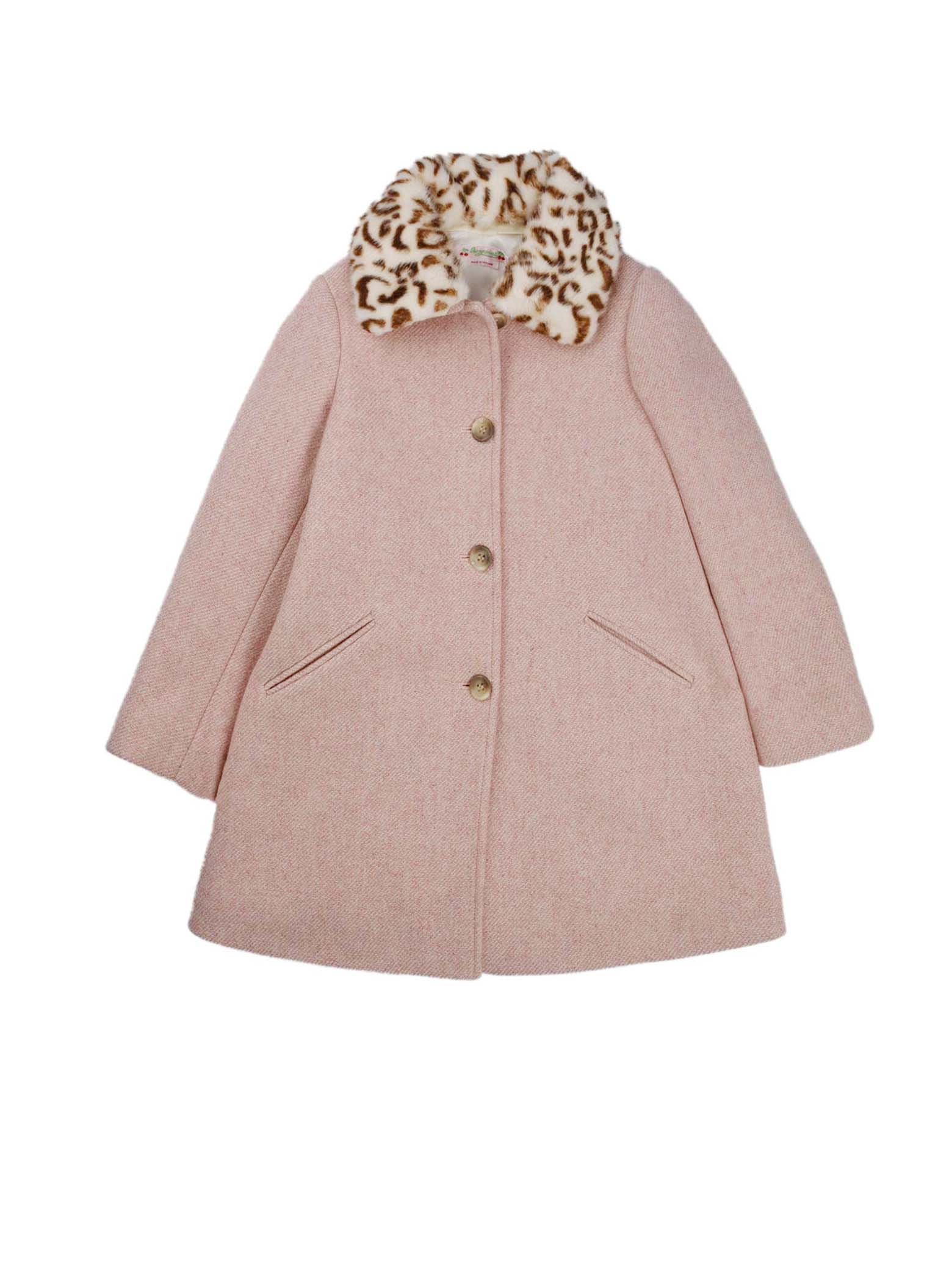 Bonpoint Pink Coat With Fur