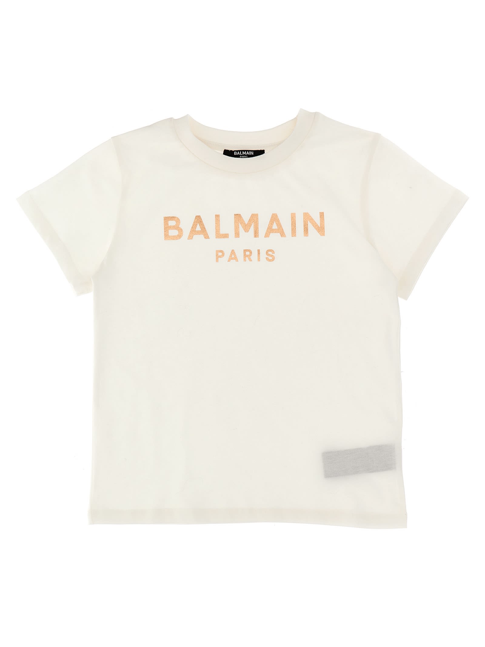 Balmain Kids' Logo Print T-shirt In C