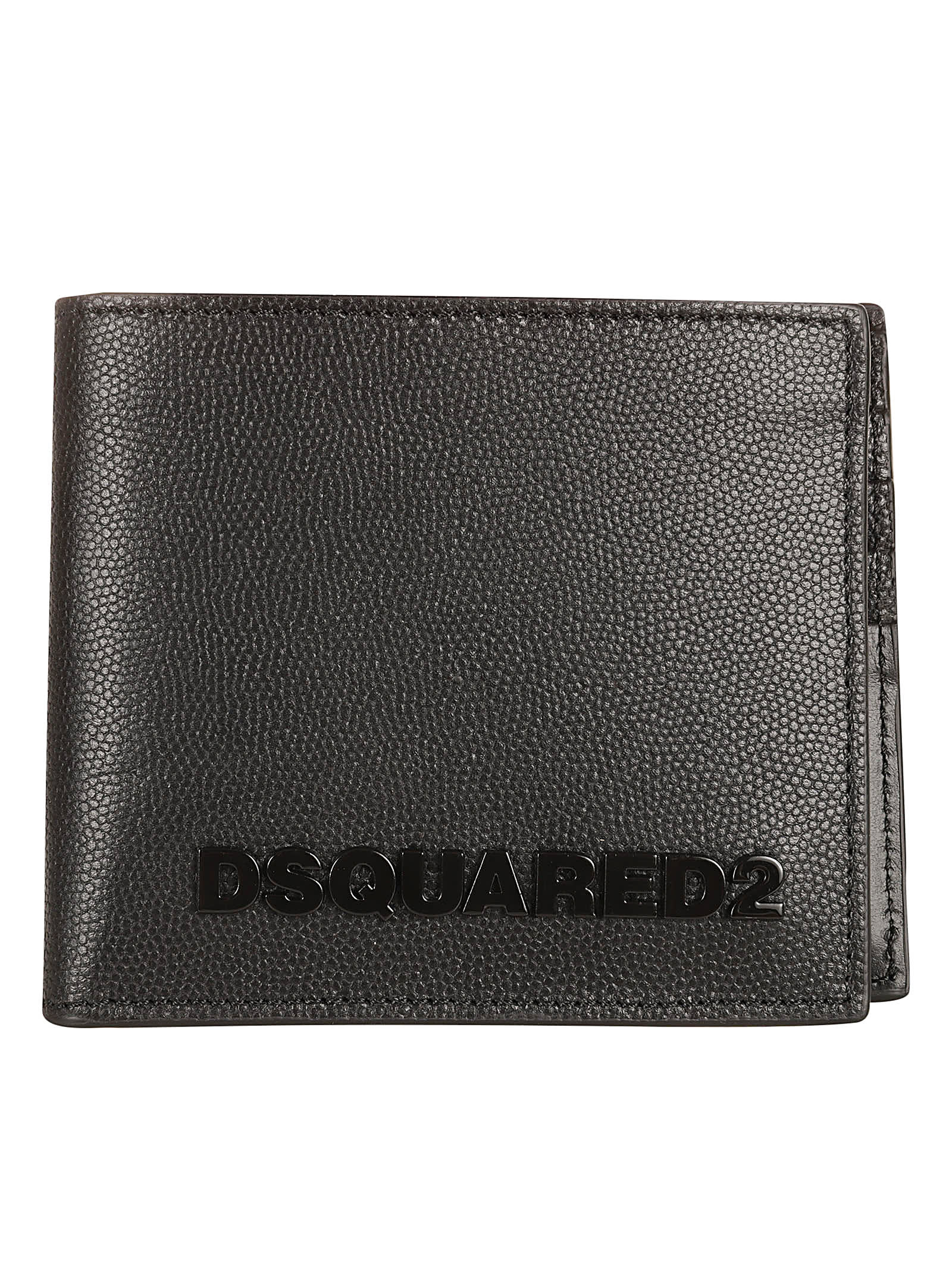 Shop Dsquared2 Logo Classic Bi-fold Wallet In Black