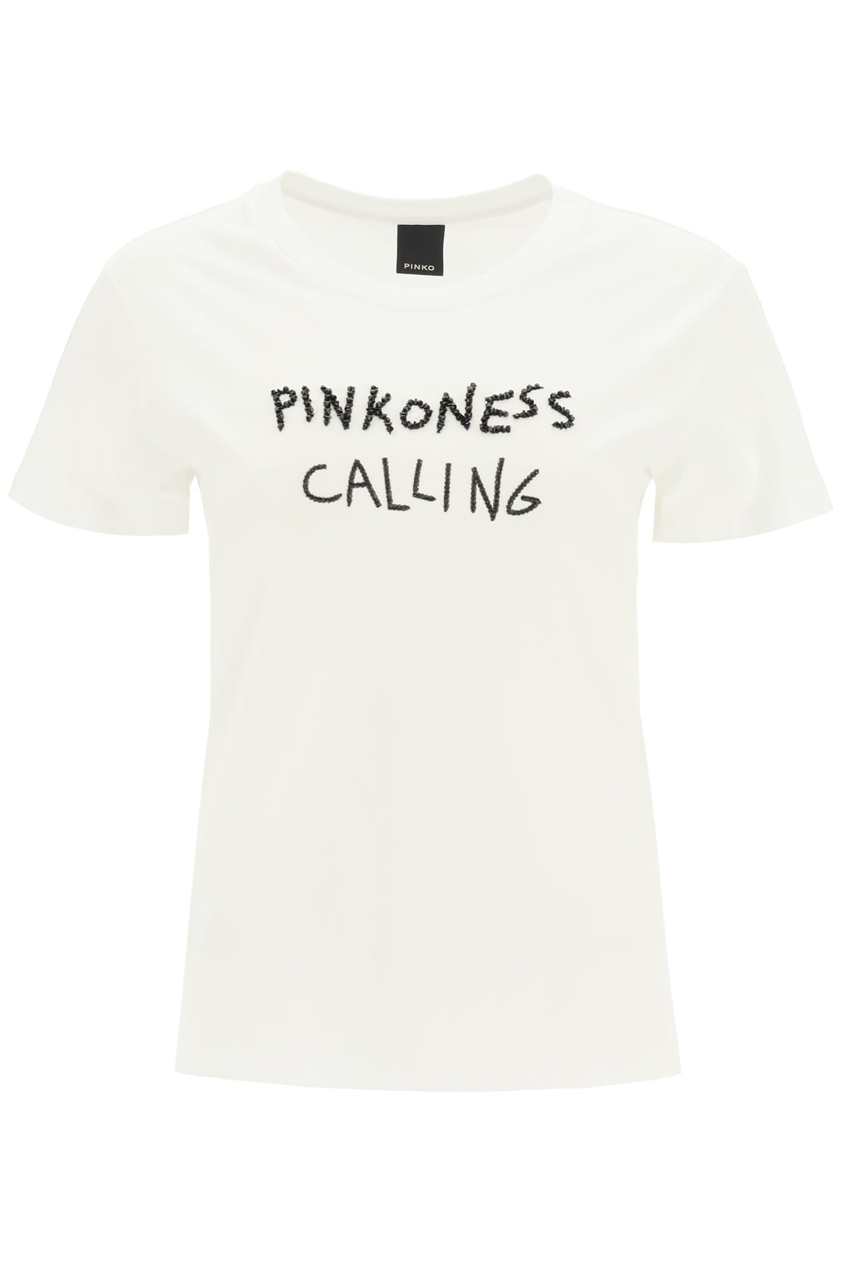 Pinko T-shirt With Lettering Embroidery