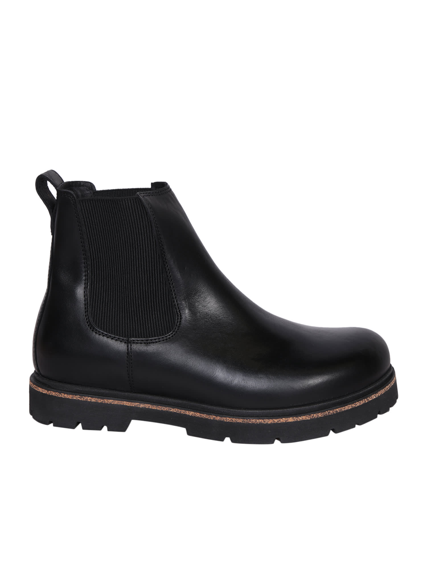 Highwood Combat Boots In Black Leather