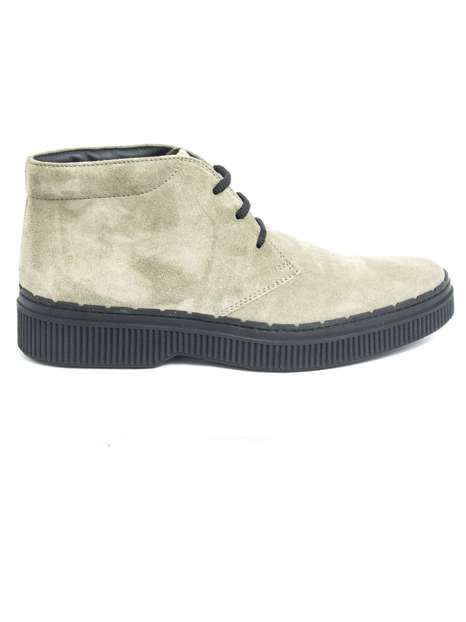 Tods Ankle Boots In Beige Suede