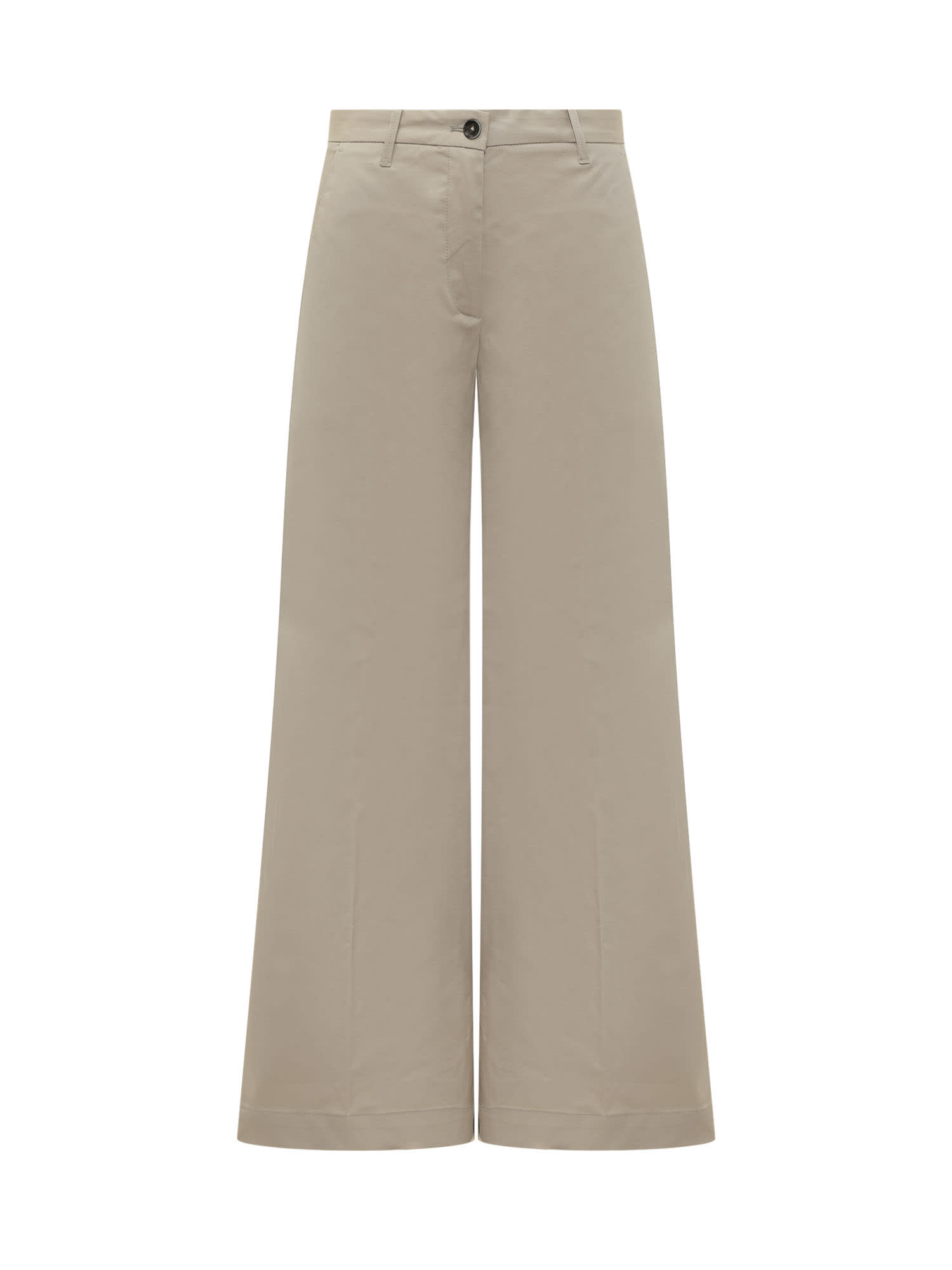 Nine In The Morning Nadia Palazzo Trousers In Beige
