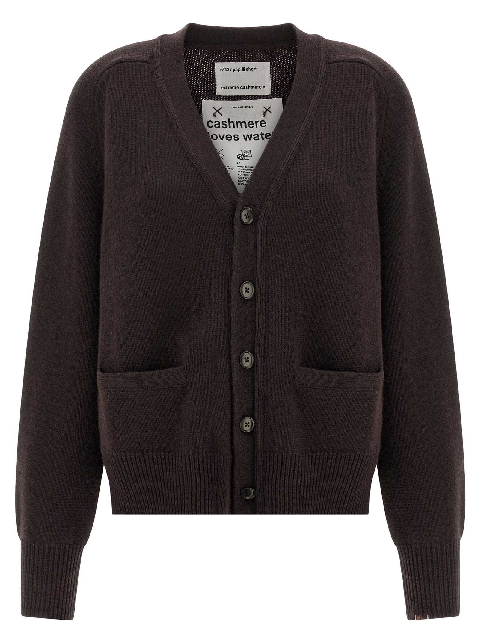 Extreme Cashmere 'n°437 Papilli Short' Cardigan In Brown
