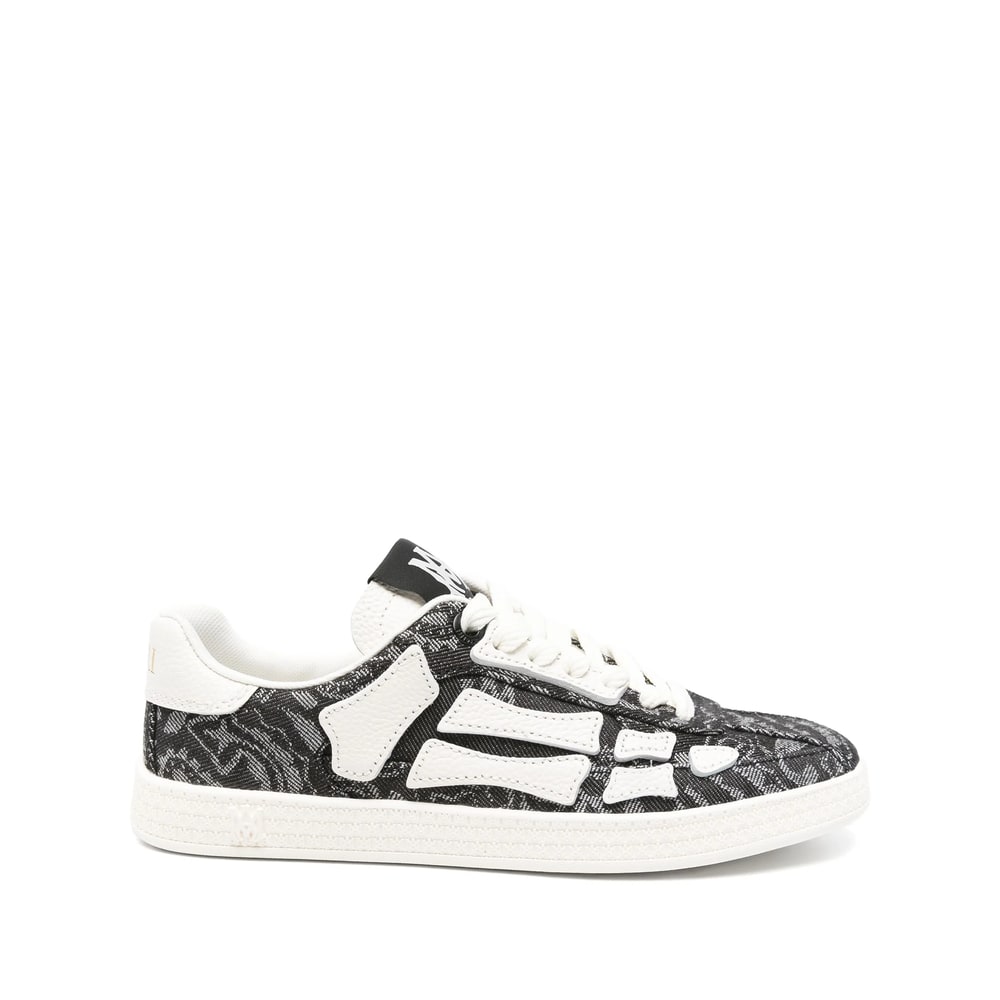 Amiri Leather Sneakers In Black