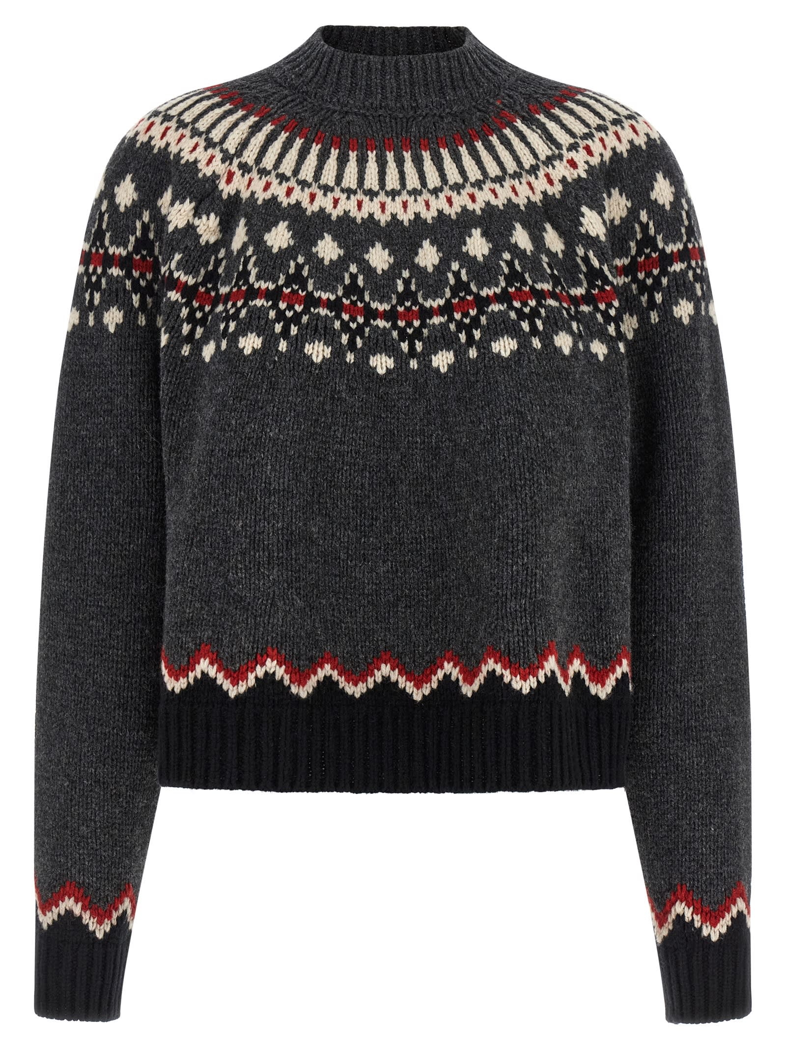 Alanui Sweet Winter Sweater In Gray