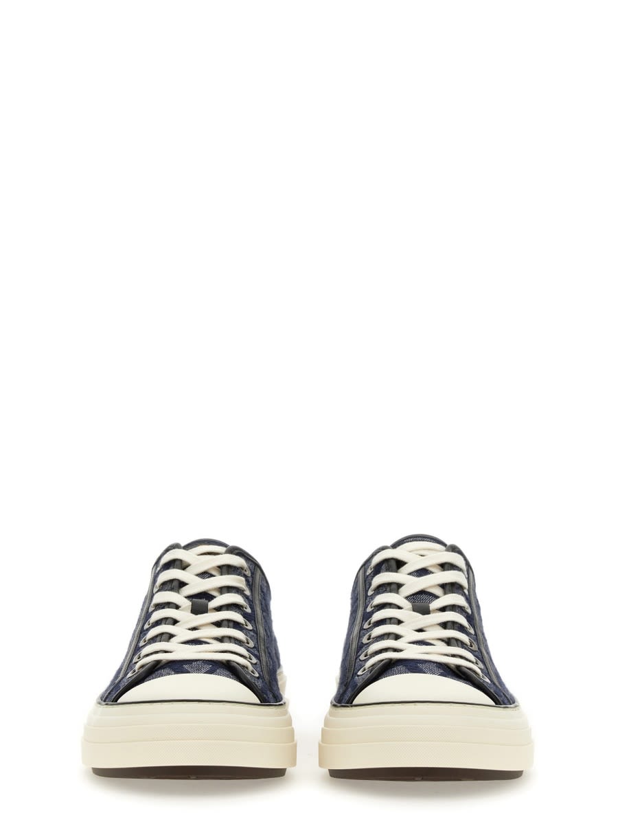 Shop Valentino Low-top Sneaker Totaloop In Denim