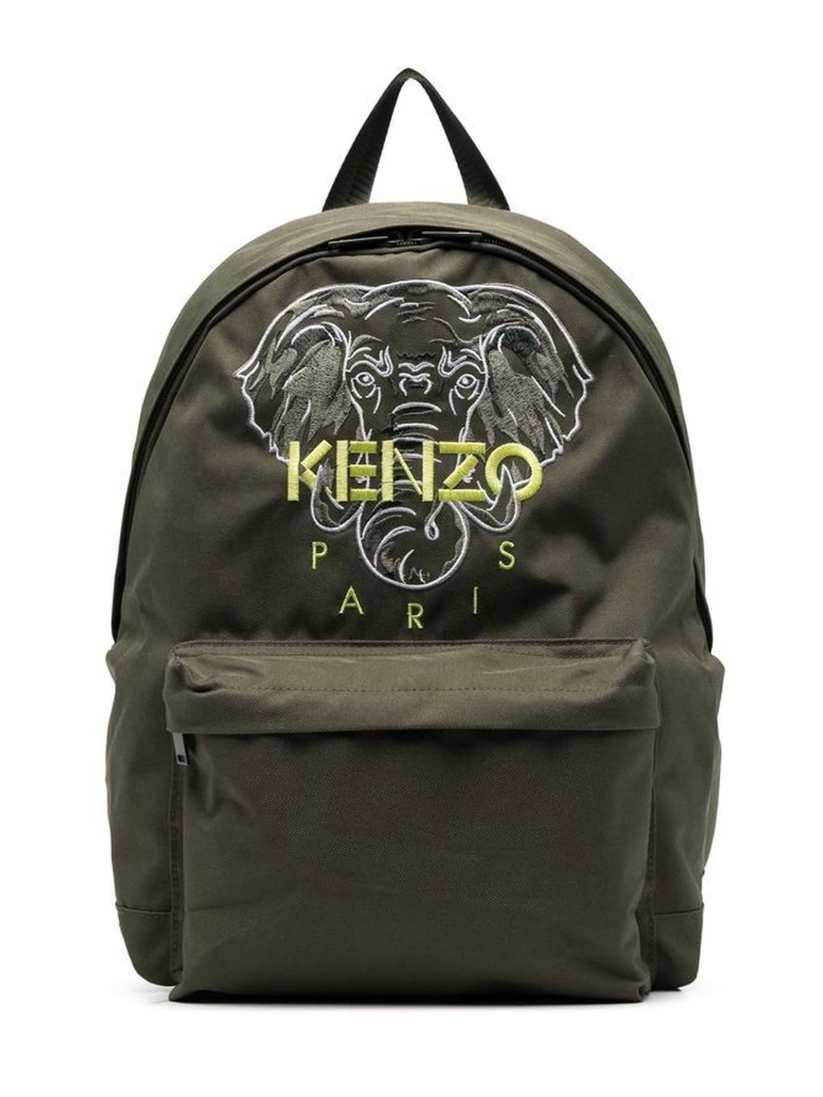 Kenzo Kids Green Polyetser Backpack