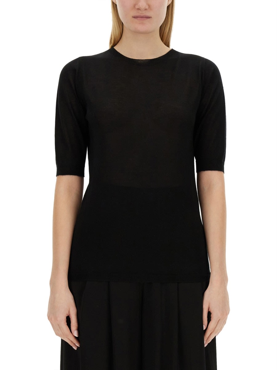 Shop Fabiana Filippi Cashmere Sweater In Black