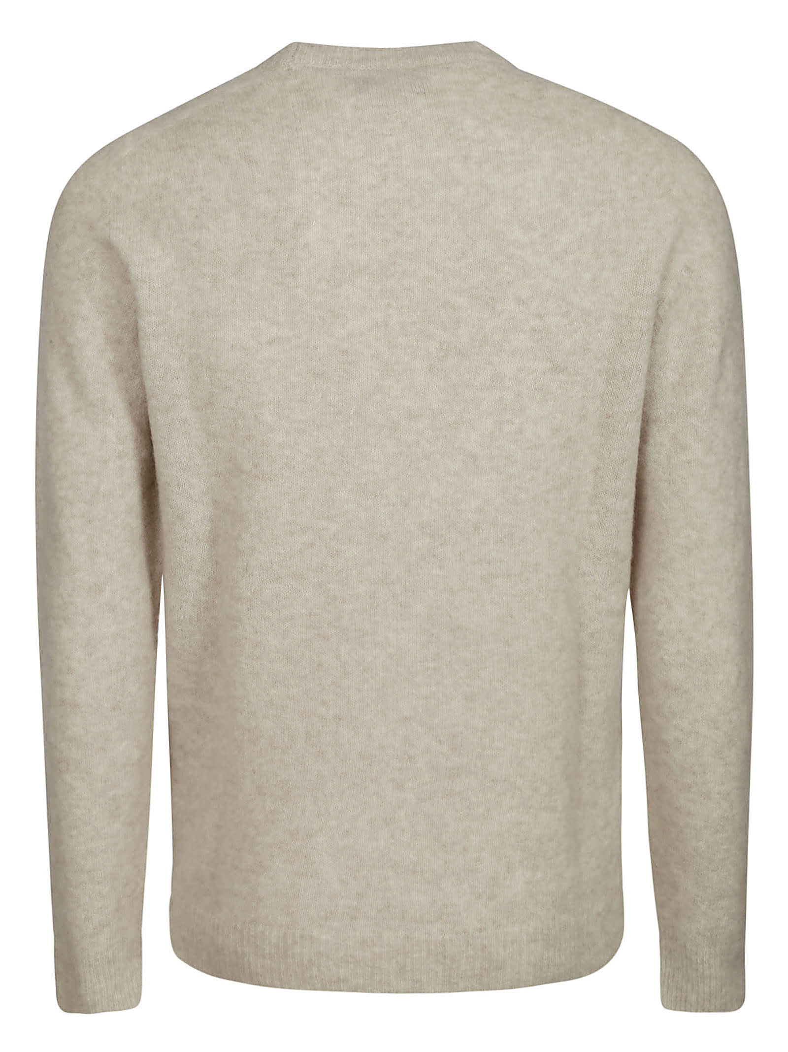 Shop Roberto Collina Knit Ls Roundneck In Lino