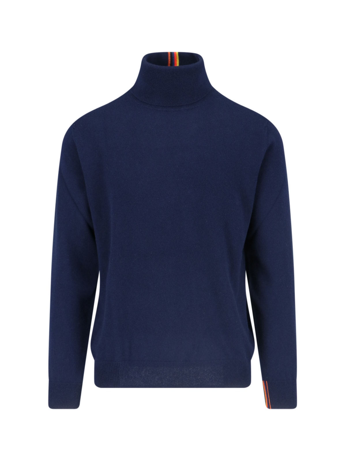 Shop Paul Smith High Neck Sweater In Blue