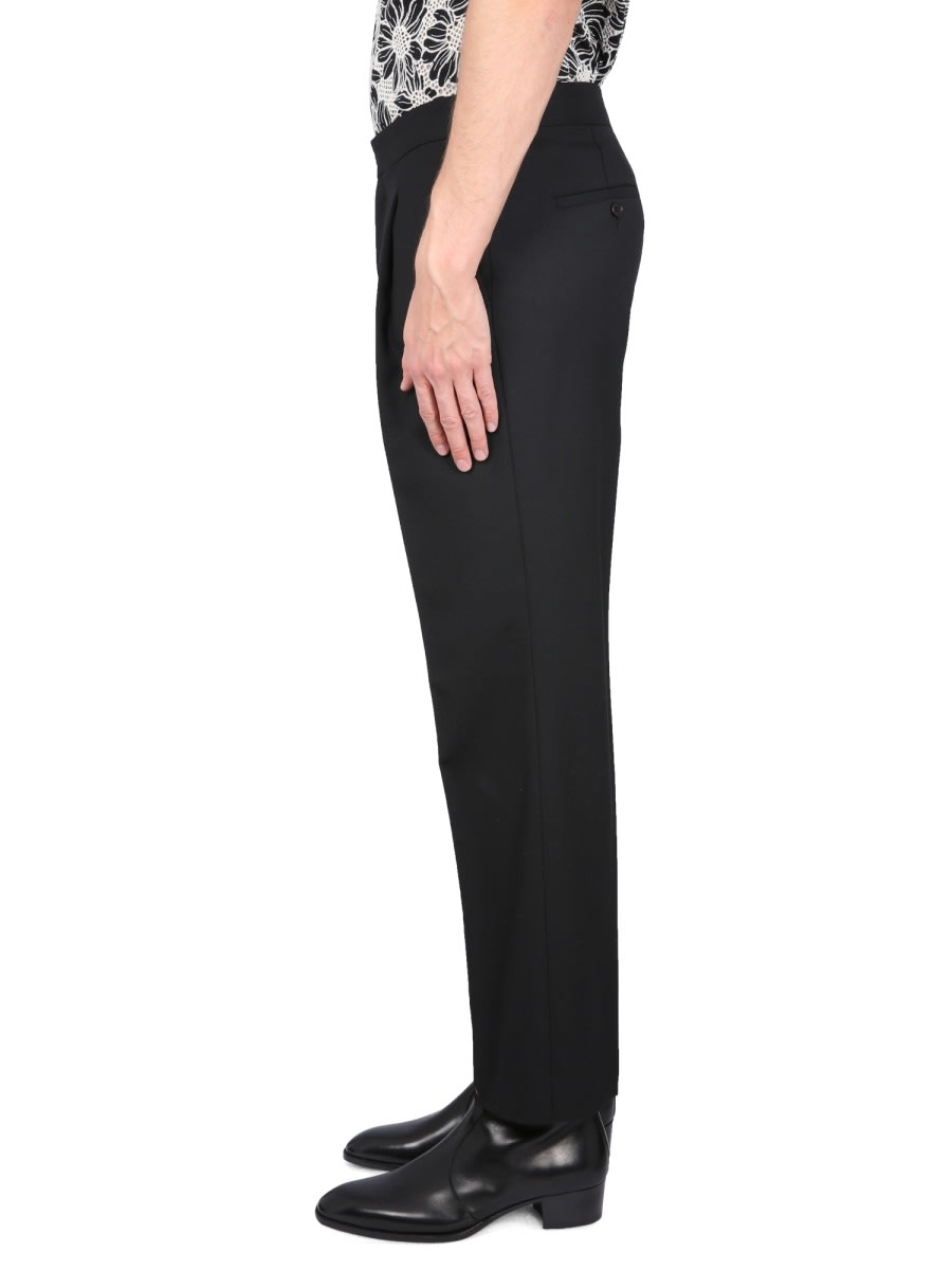 Sunflower Tailored Black Pants With Pleated Design In Black