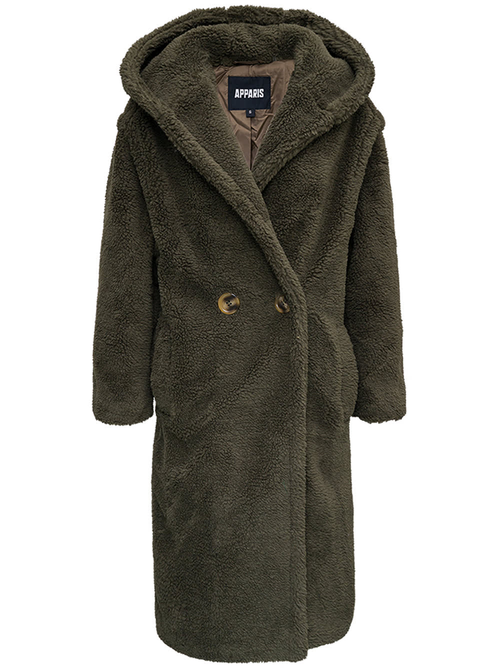 Apparis Mia Green Ecological Fur Coat