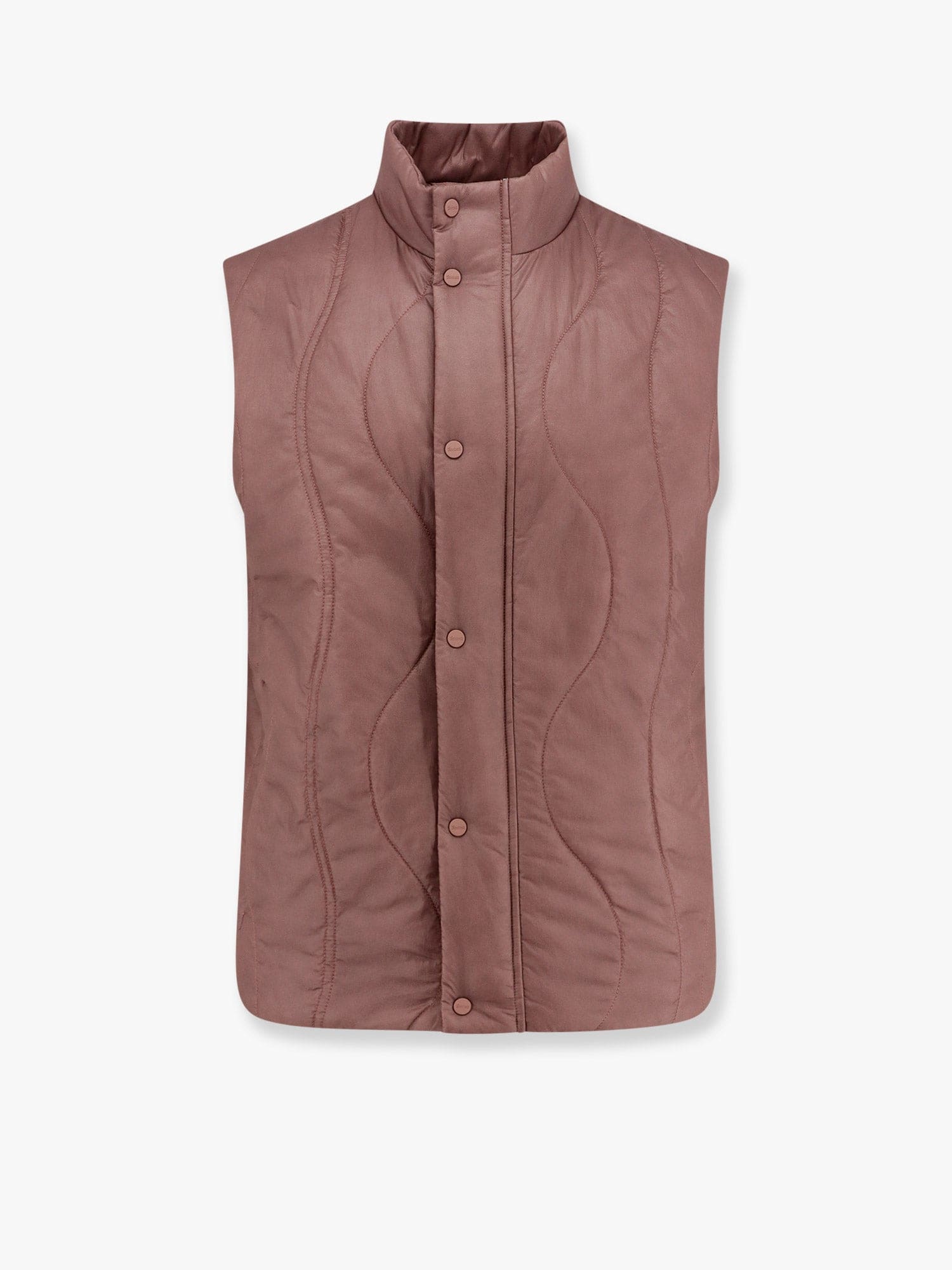 Herno Laminar Laminar Padded And Quilted Sleeveless Jacket In Pink