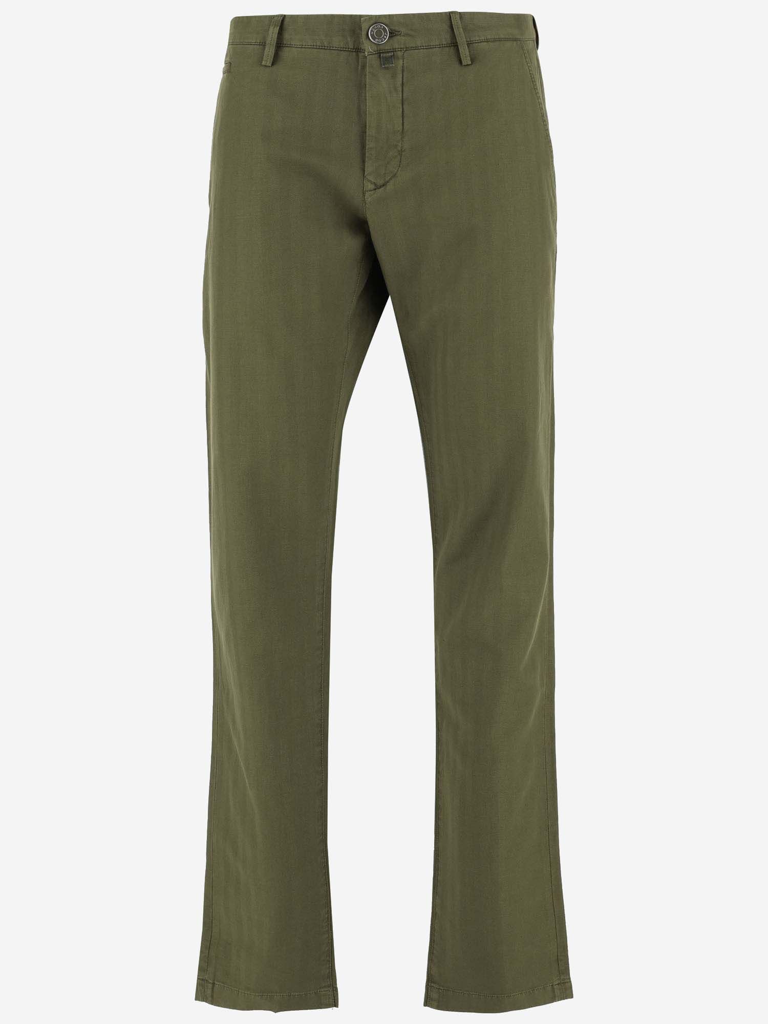 Jacob Cohen Cotton Blend Stretch Pants In Green