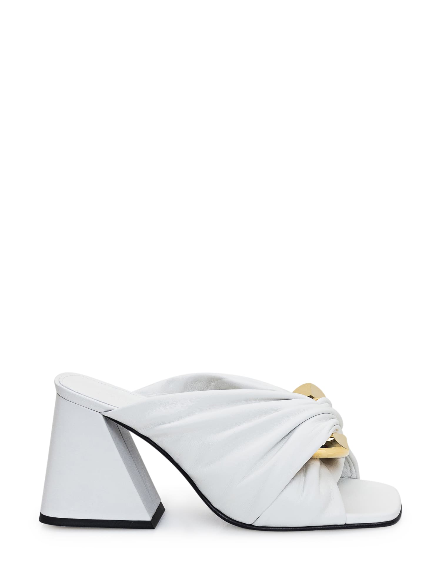 Shop Jw Anderson Chain Sandal In White