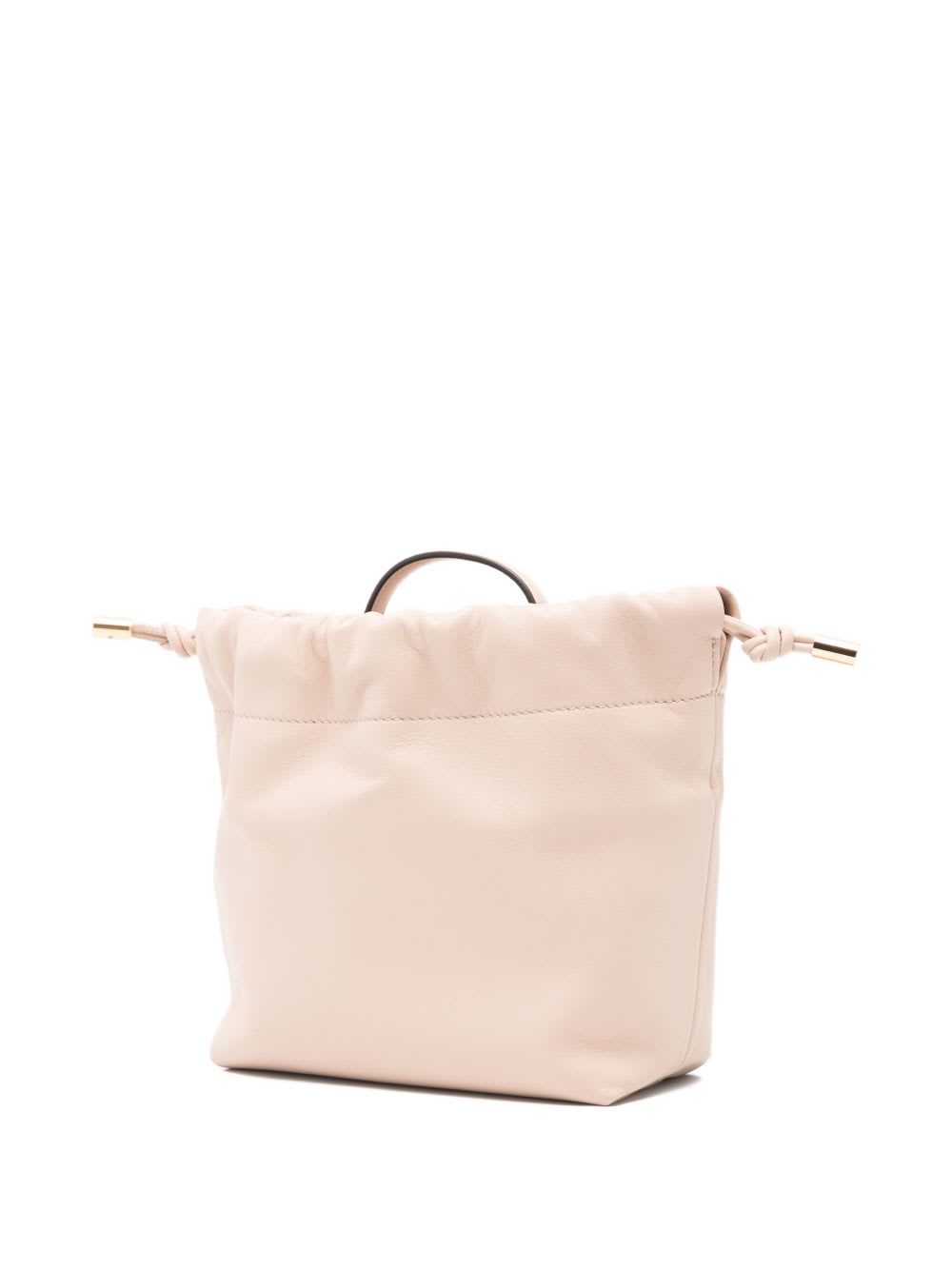 Chloé Icons Leather Bucket Bag Chain Strap Handle In Pink