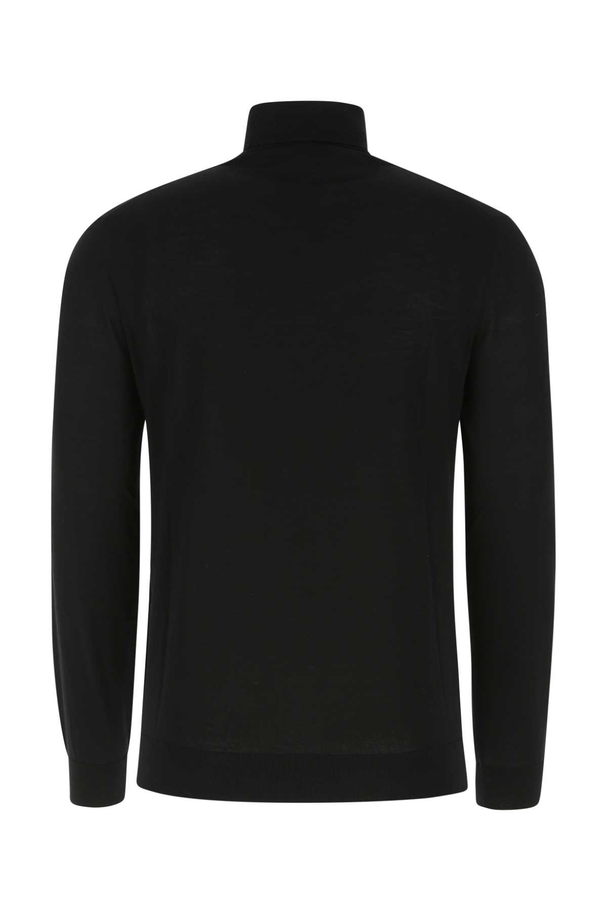 Shop Prada Black Wool Sweater In F0002