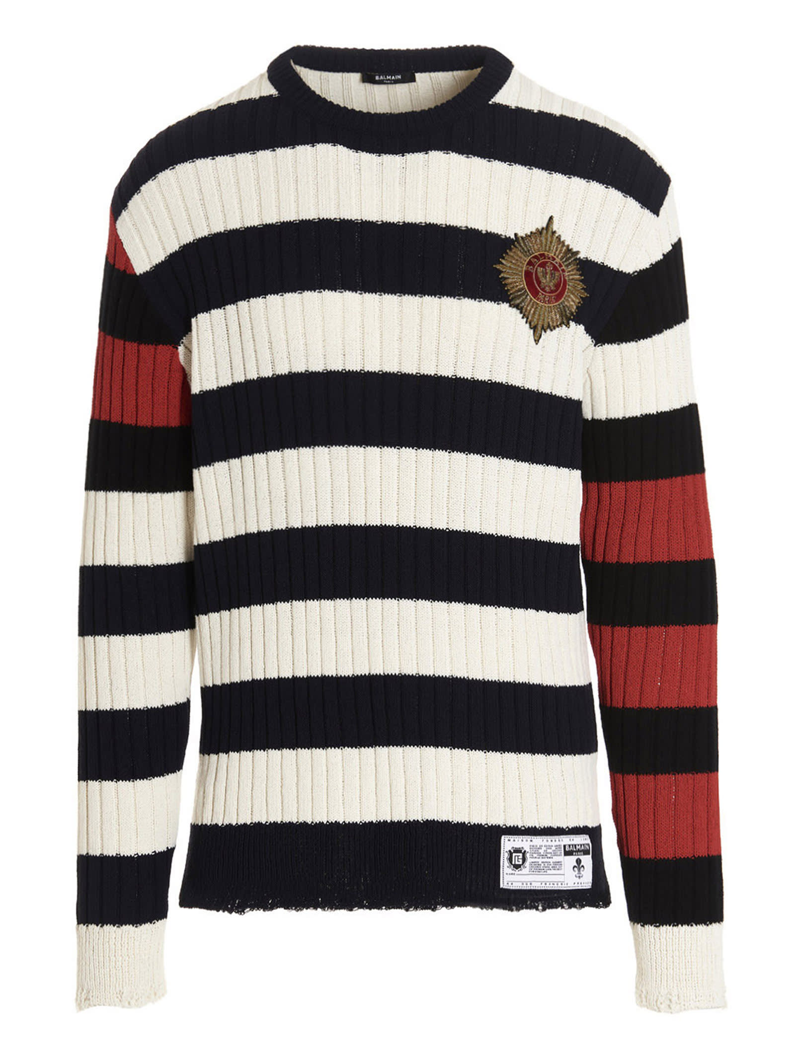 Balmain Chest Embroidery Sweater