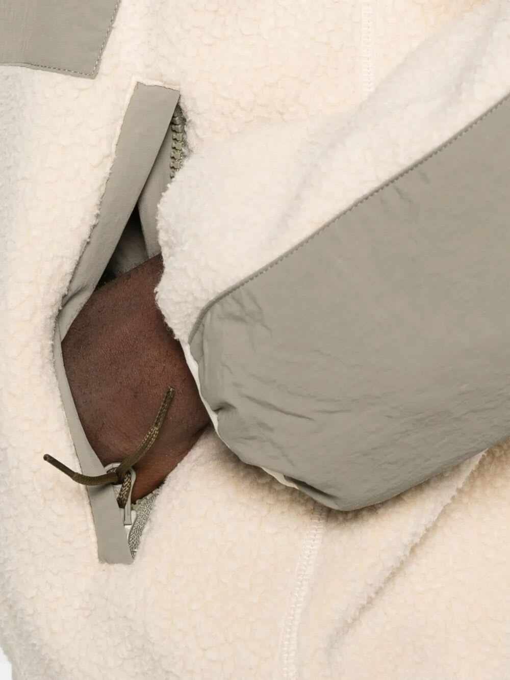 Maison Kitsuné Casual Fleece Zipped Jacket In Neutral