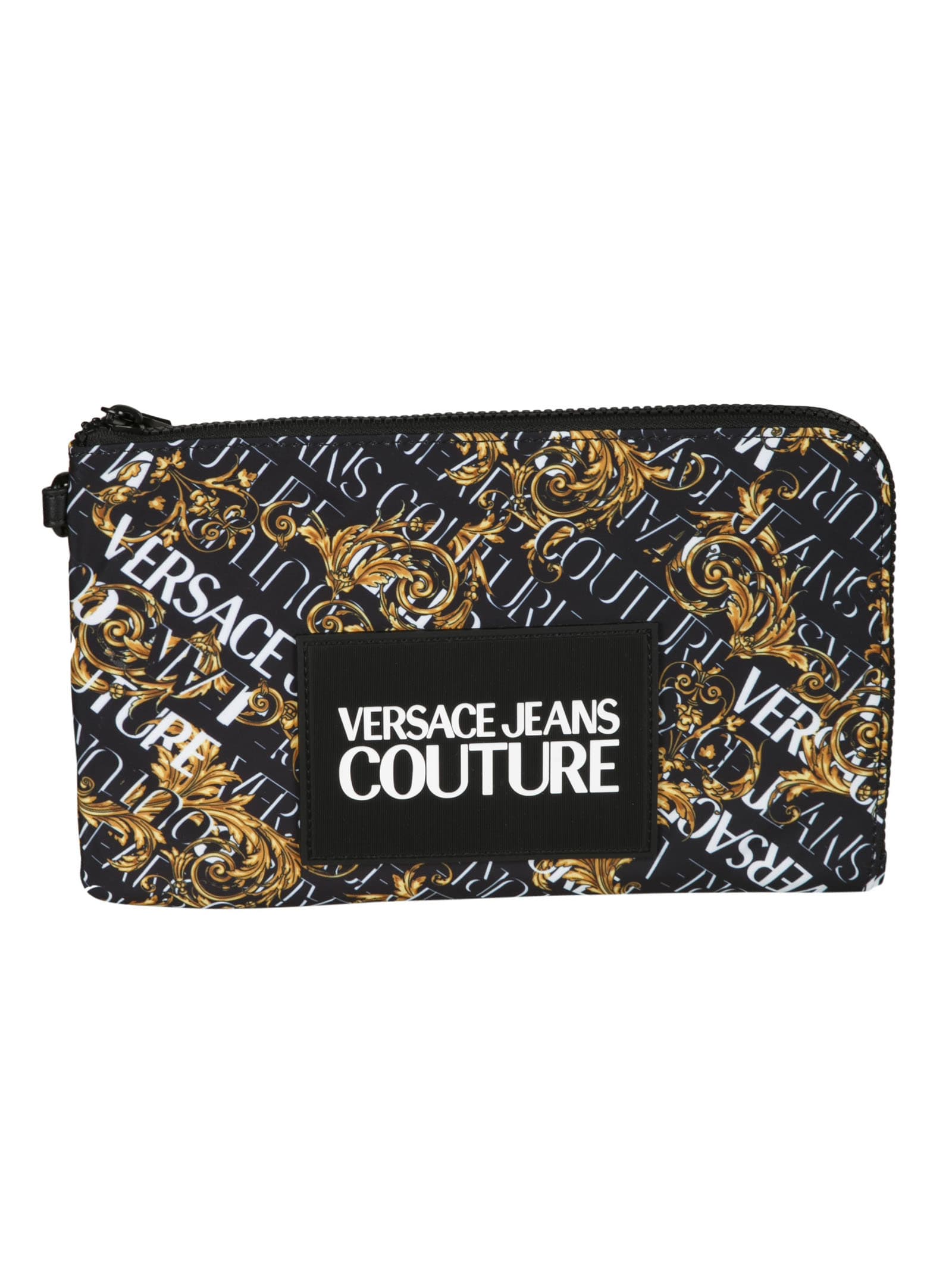 Versace Jeans Couture Couture Logo Print Clutch