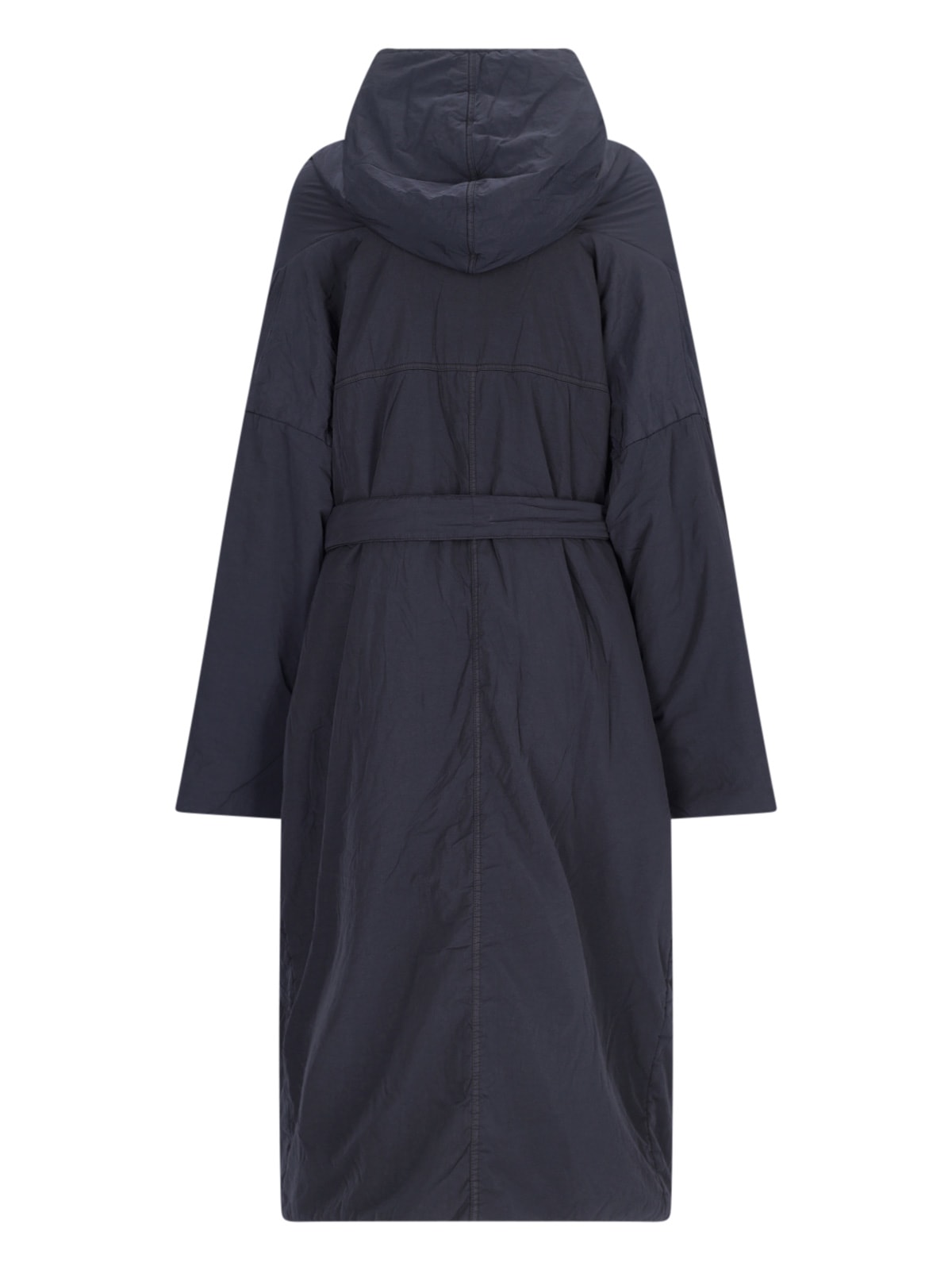 Shop Kimonorain Maxi Hooded Down Jacket In Blue