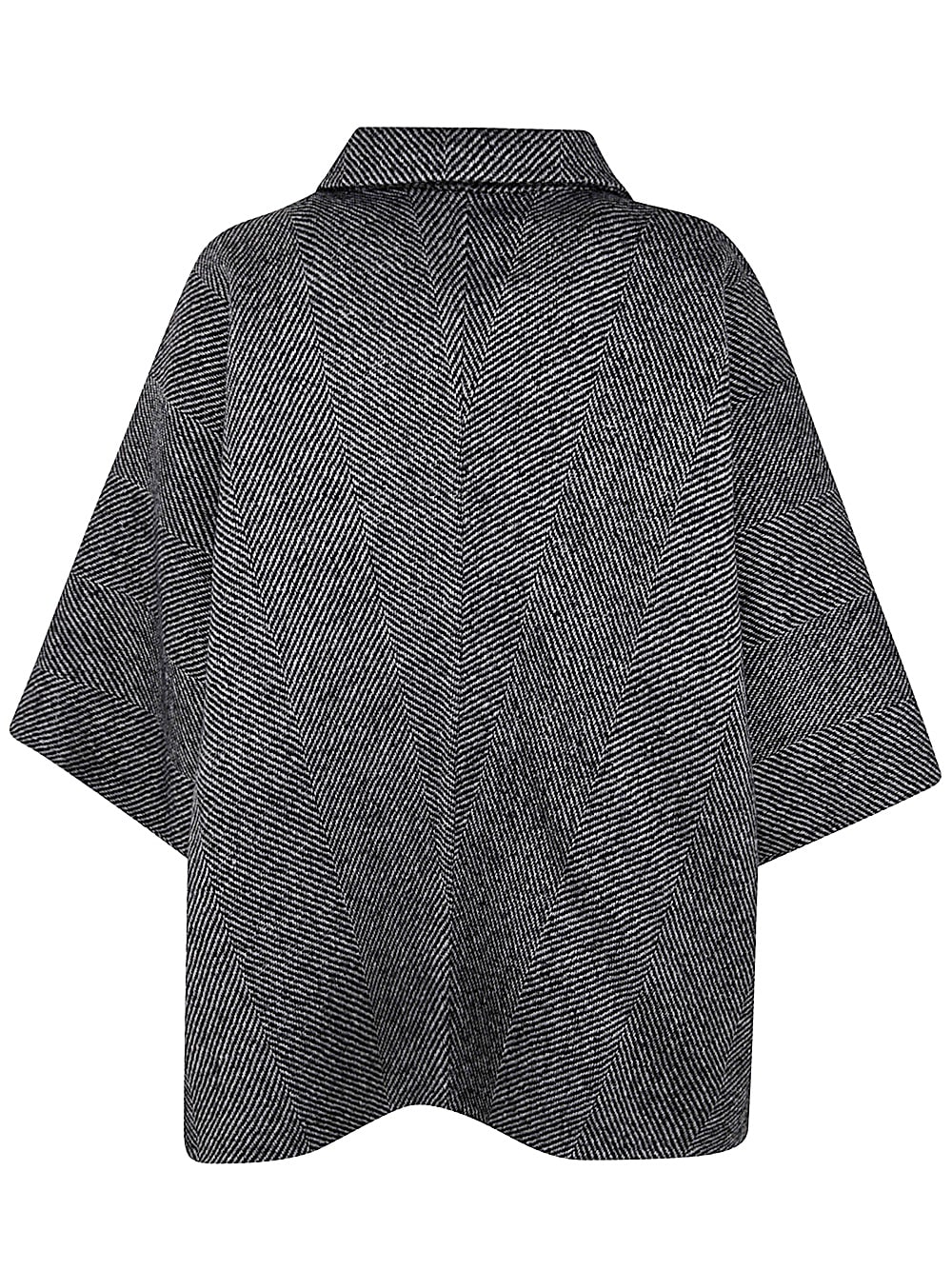 Shop Sofie D'hoore Df Cropped Kimono Jacket W Front Applied Pocket In Charcoal