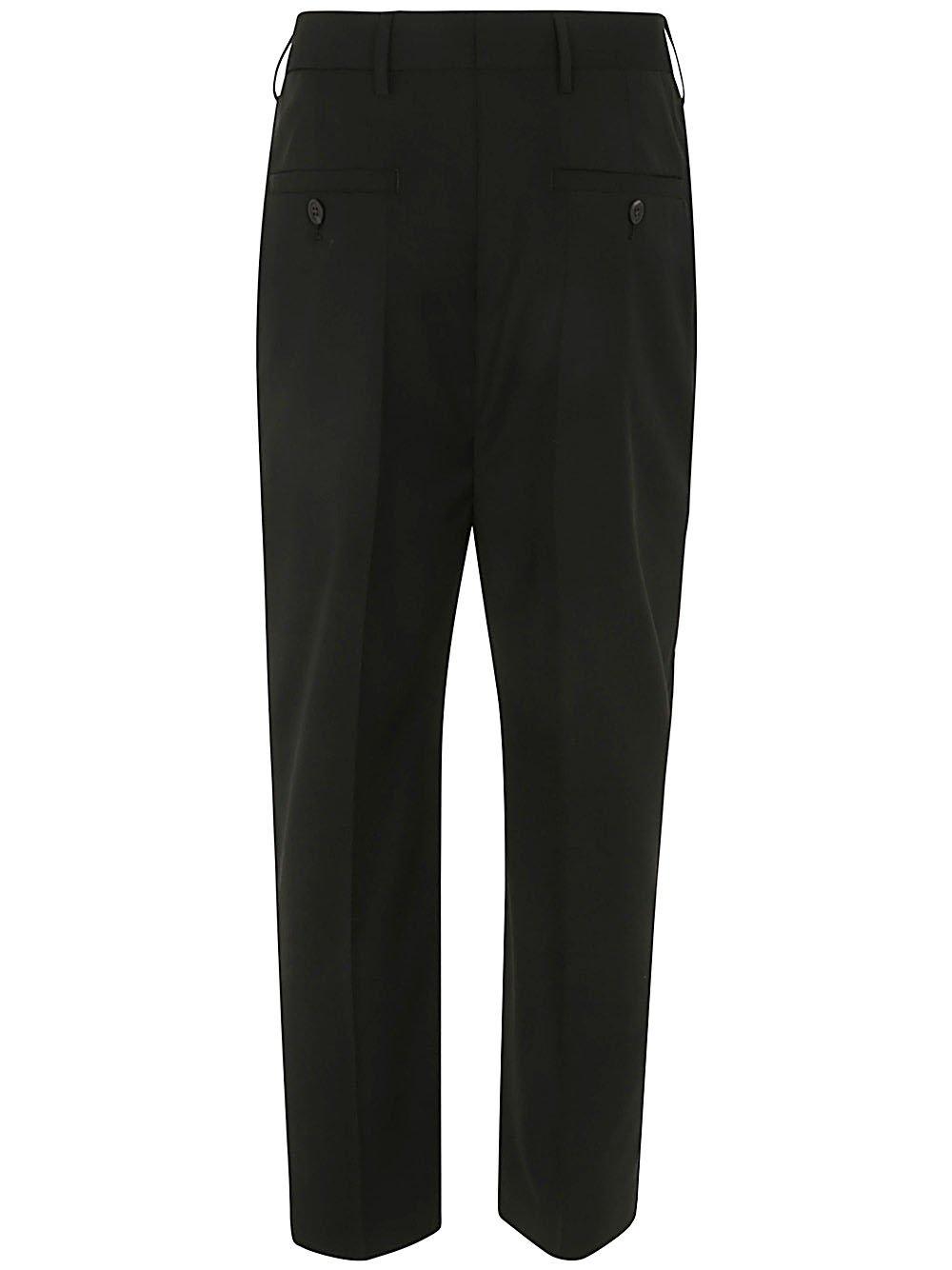 Shop Rick Owens Straight-leg Cropped Tailored Pants In Black