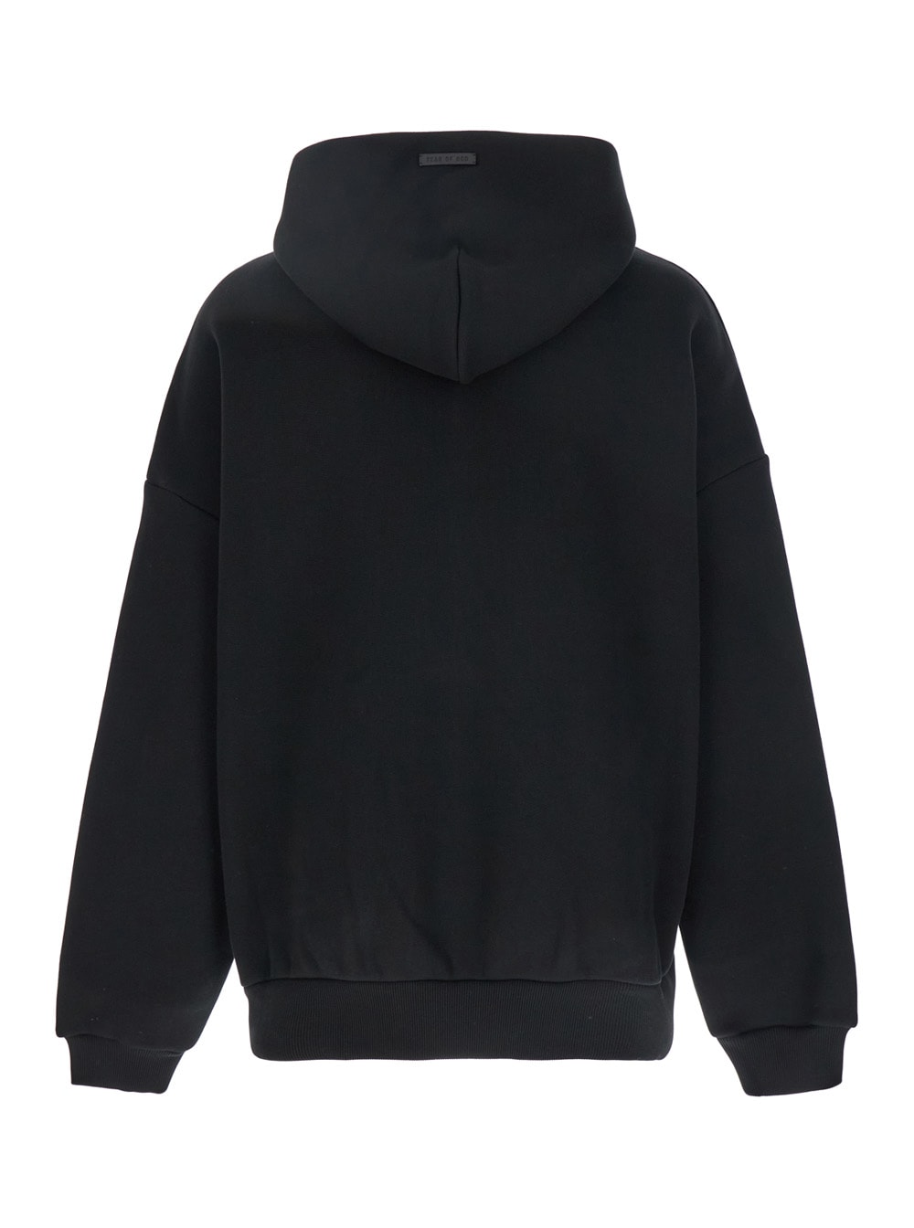 Shop Fear Of God Half Zip Hoodie In Black