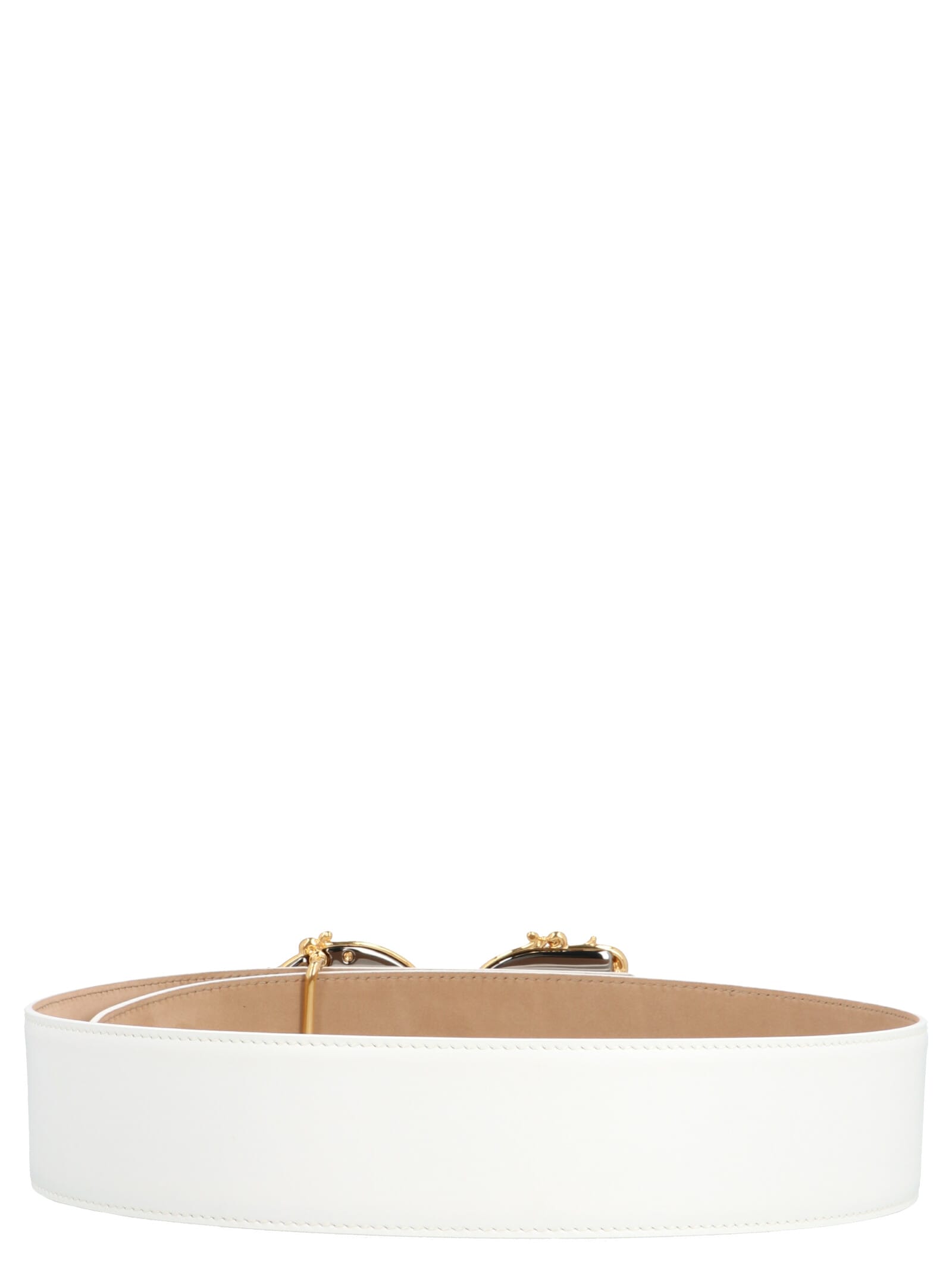 Shop Dolce & Gabbana Dg Barocco Belt In White