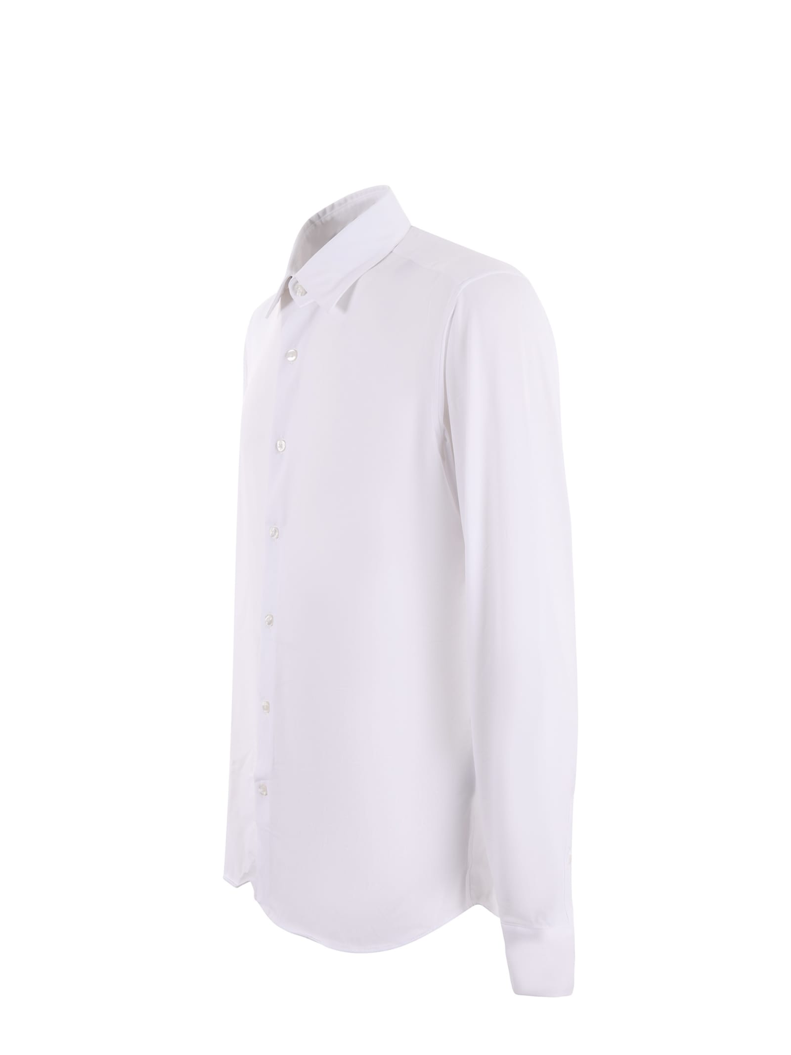 Shop Rrd - Roberto Ricci Design Camicia Rrd In Jersey Elasticizzato Disponibile Store Scafati In Bianco