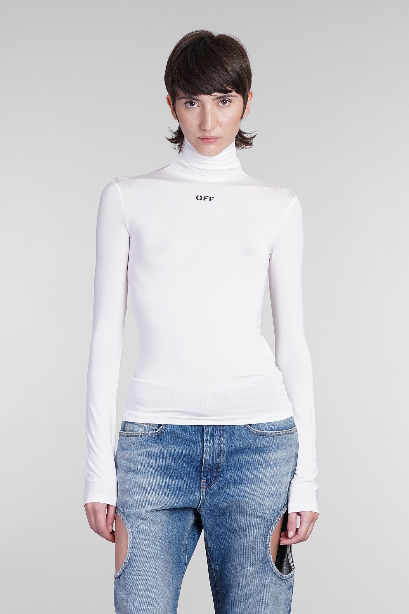 Shop Off-white Topwear In White Viscose