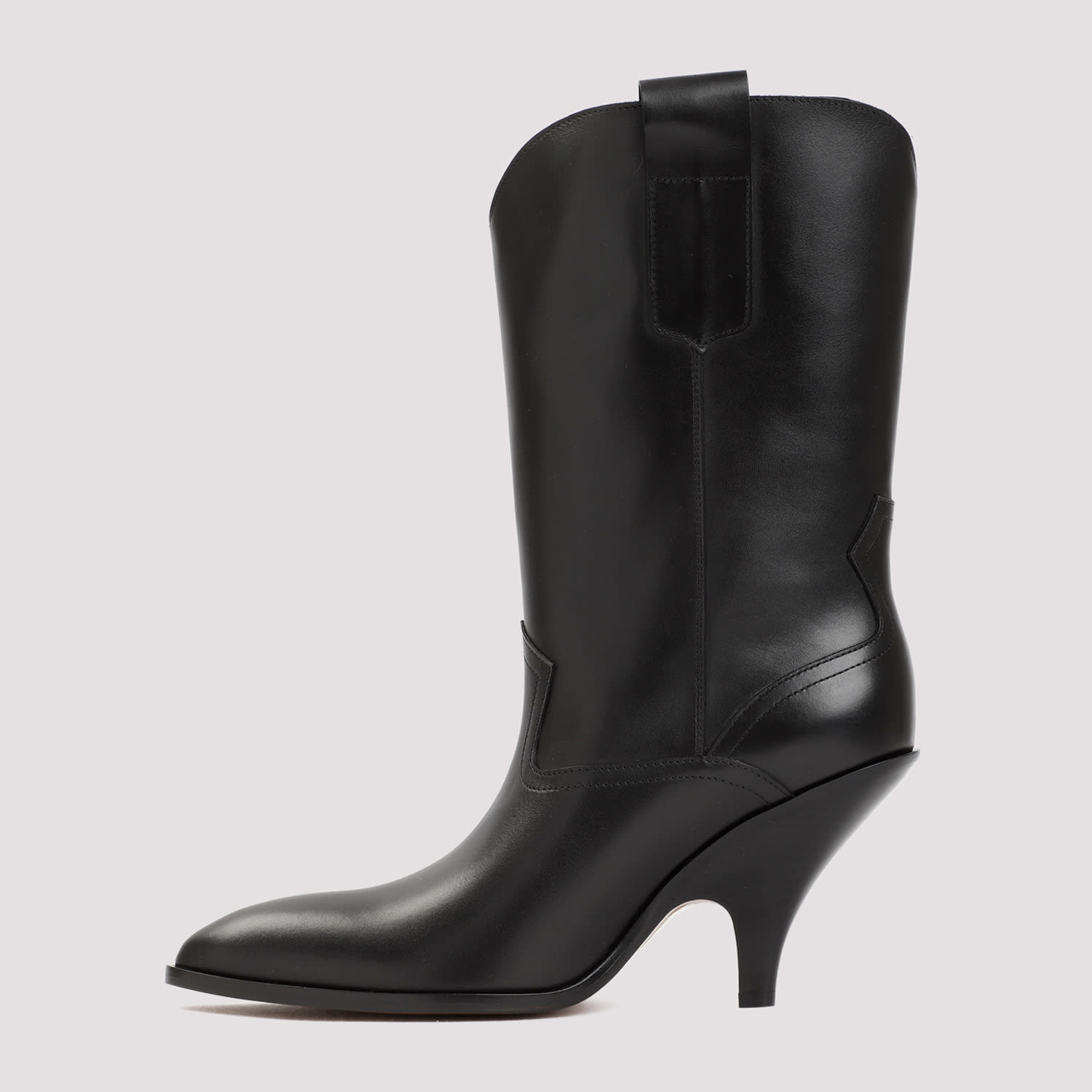 Shop Bally Lavyn Leather Boots In Black