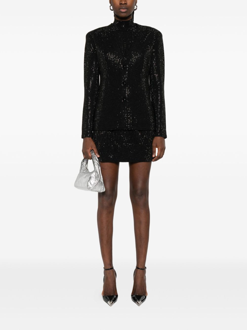 Emporio Armani Wool Blend Single-breasted Jacket In Black