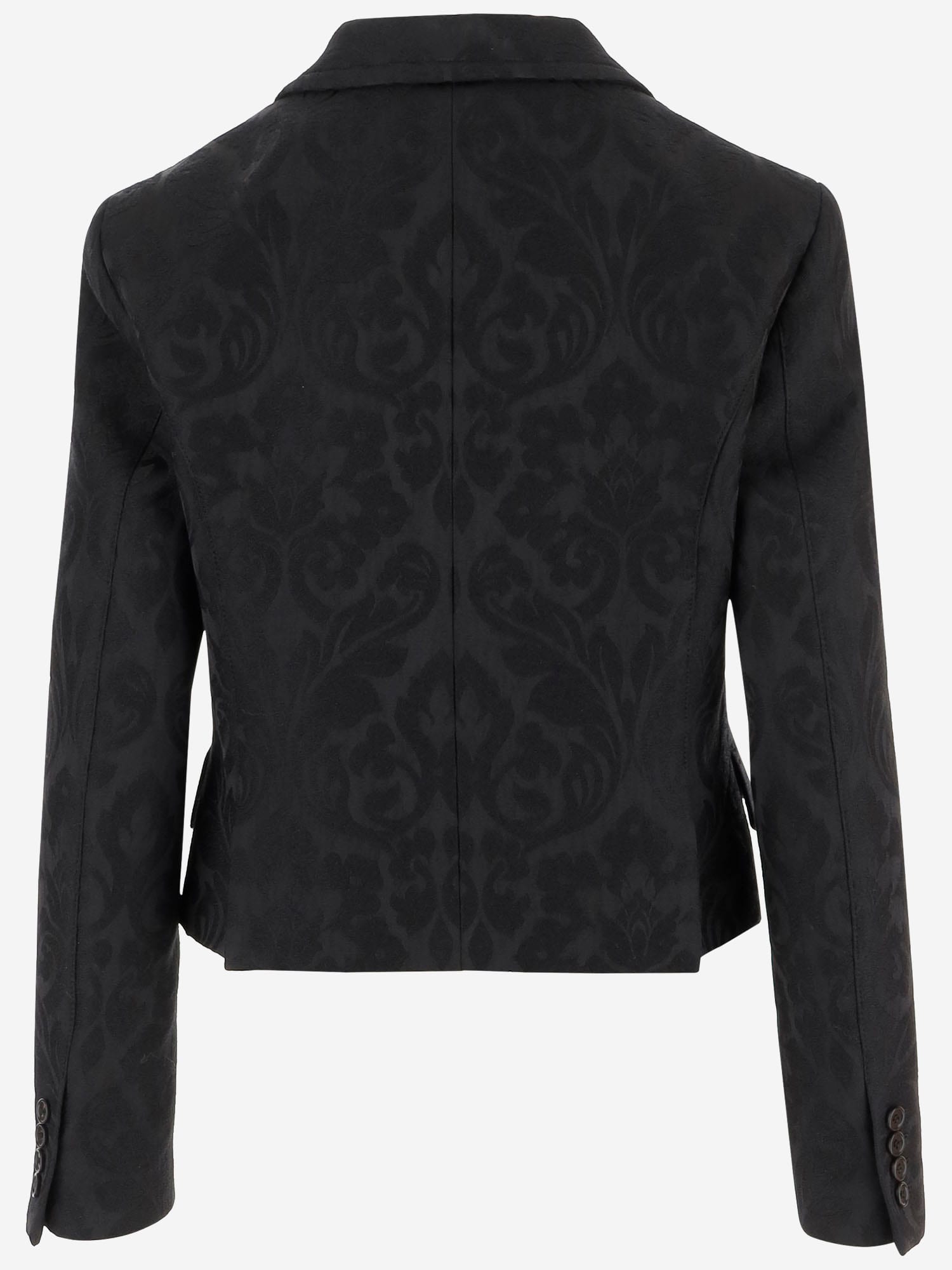 Chloé Single-breasted Jacket In Wool Blend In Black