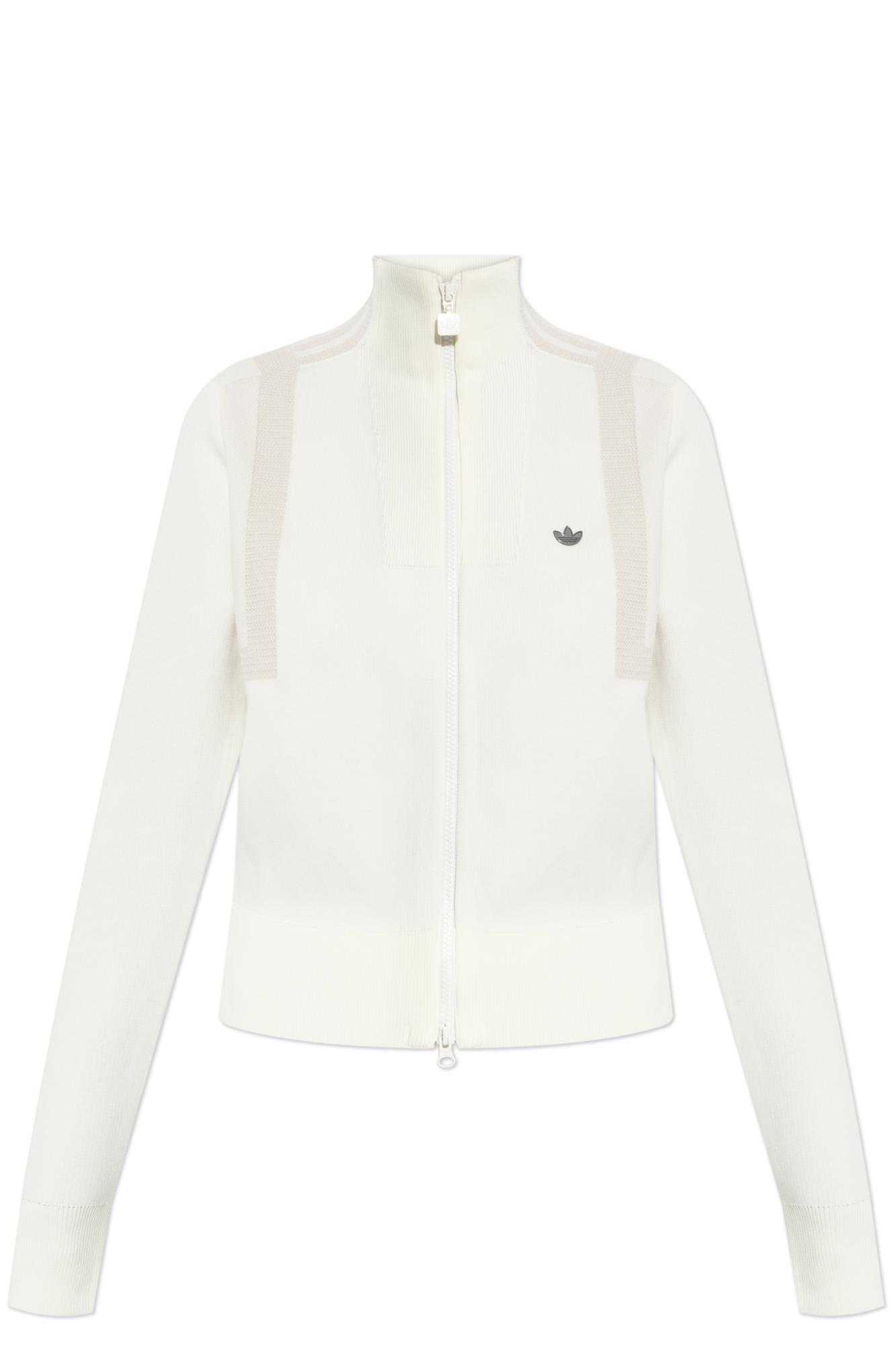 Adidas Originals Sweatshirt With Logo-shaped Applique In White
