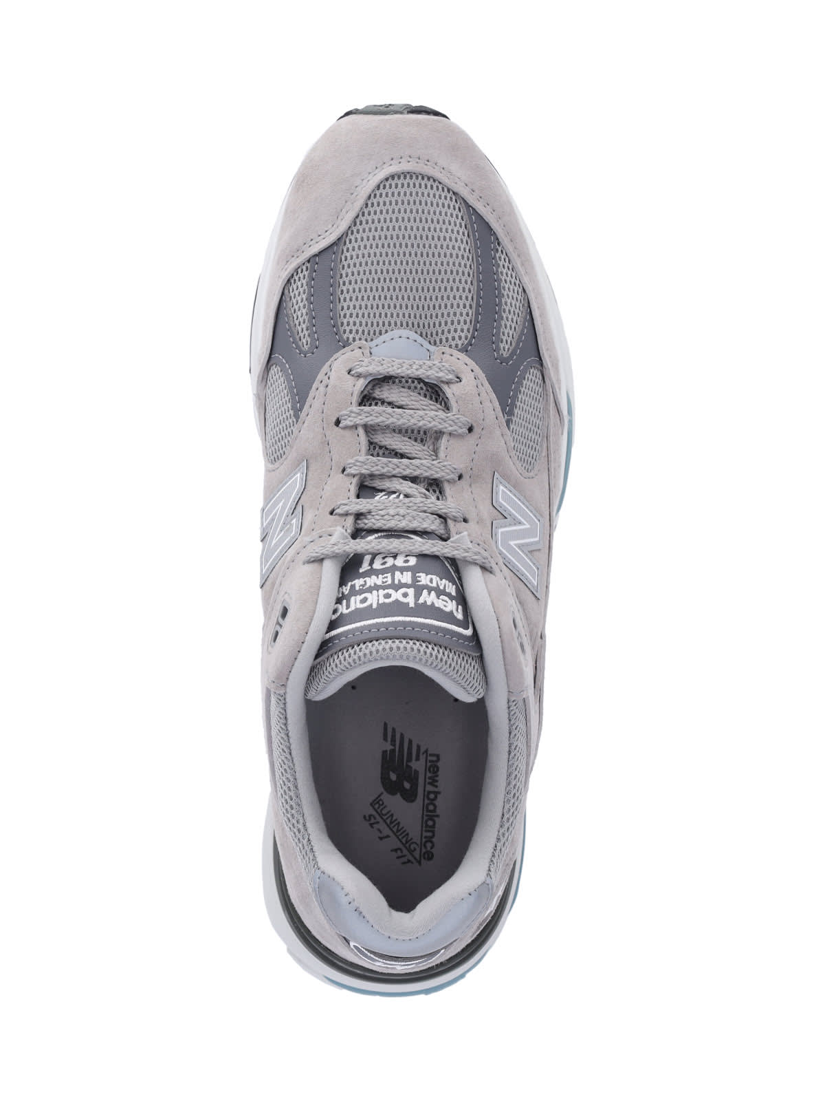 New Balance 991 V2 Mesh And Suede Low-top Sneakers