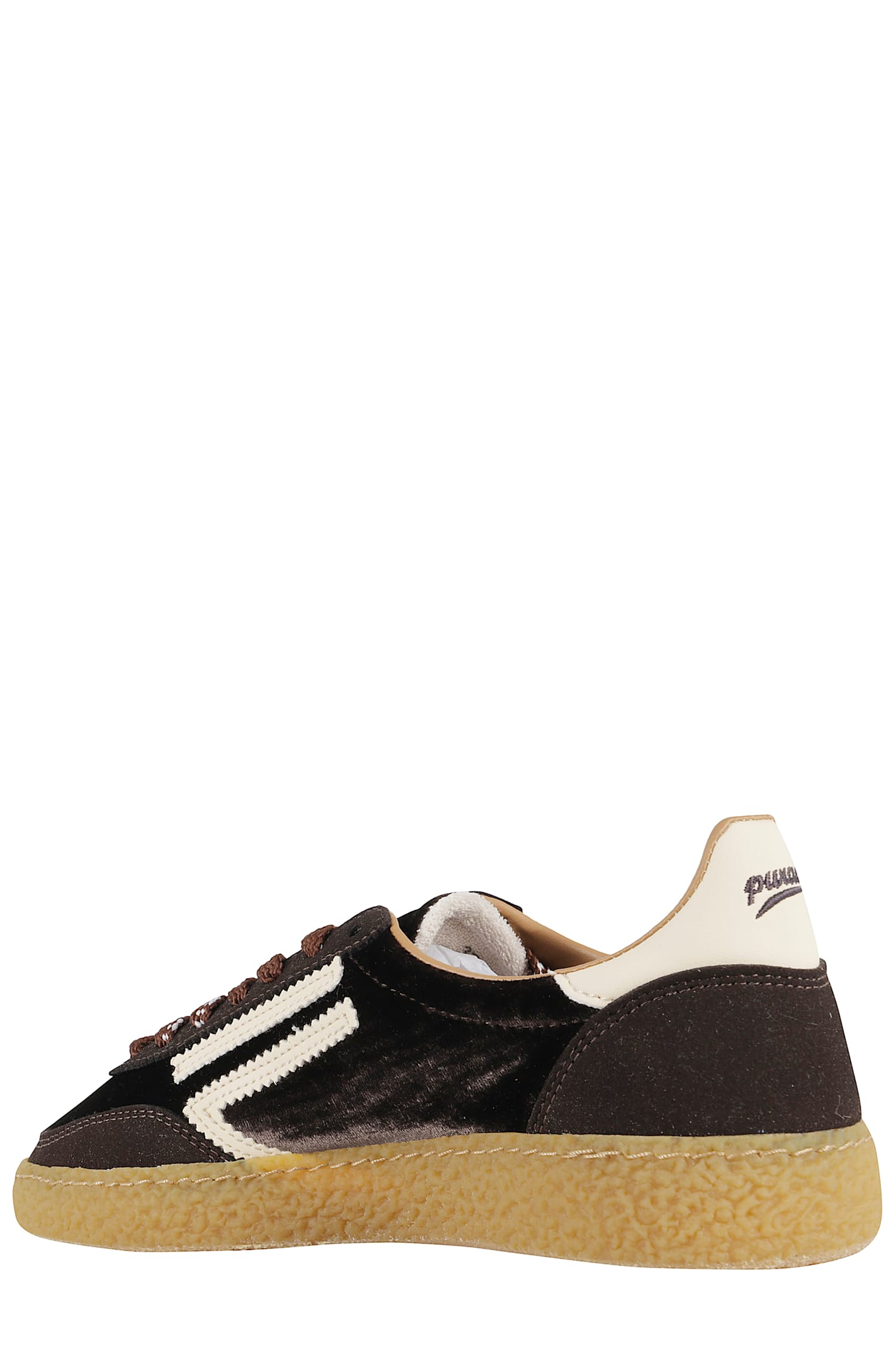 Puraai Stripe-detail Sneakers In Brown