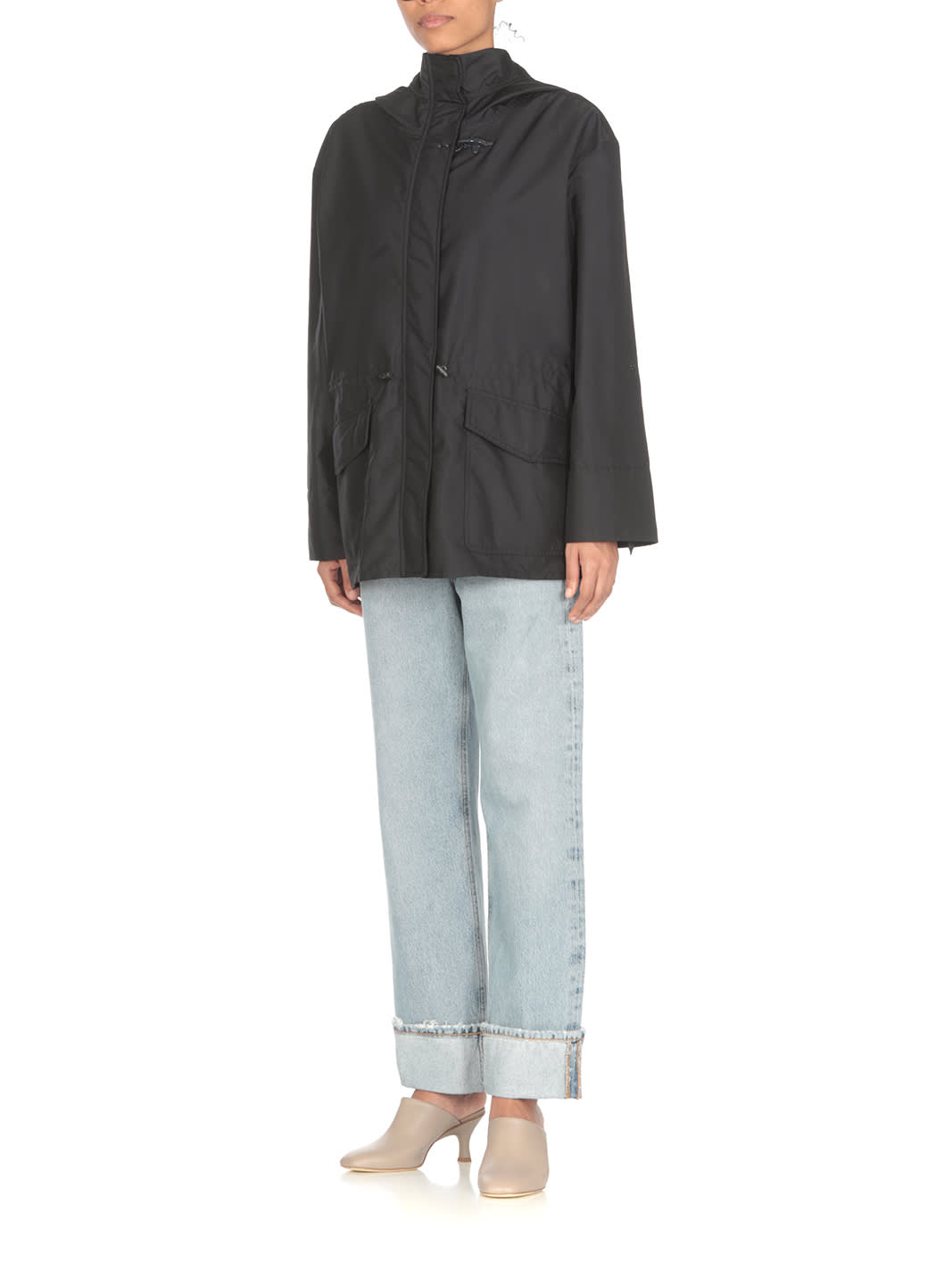 Shop Fay Parka With Hood In Black