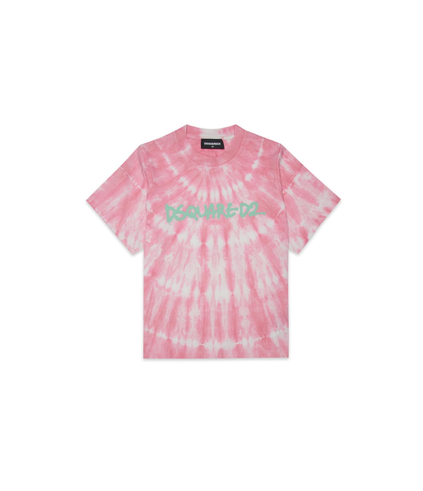 DSQUARED2 T-SHIRT WITH TIE-DYE PATTERN