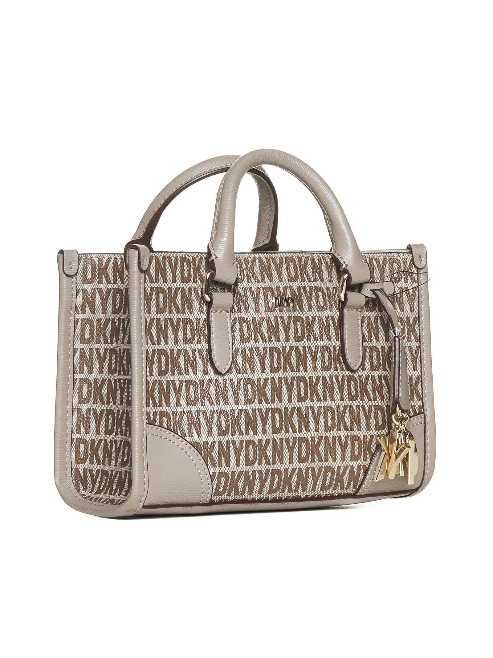 Shop Dkny Tote In Chino/toffee