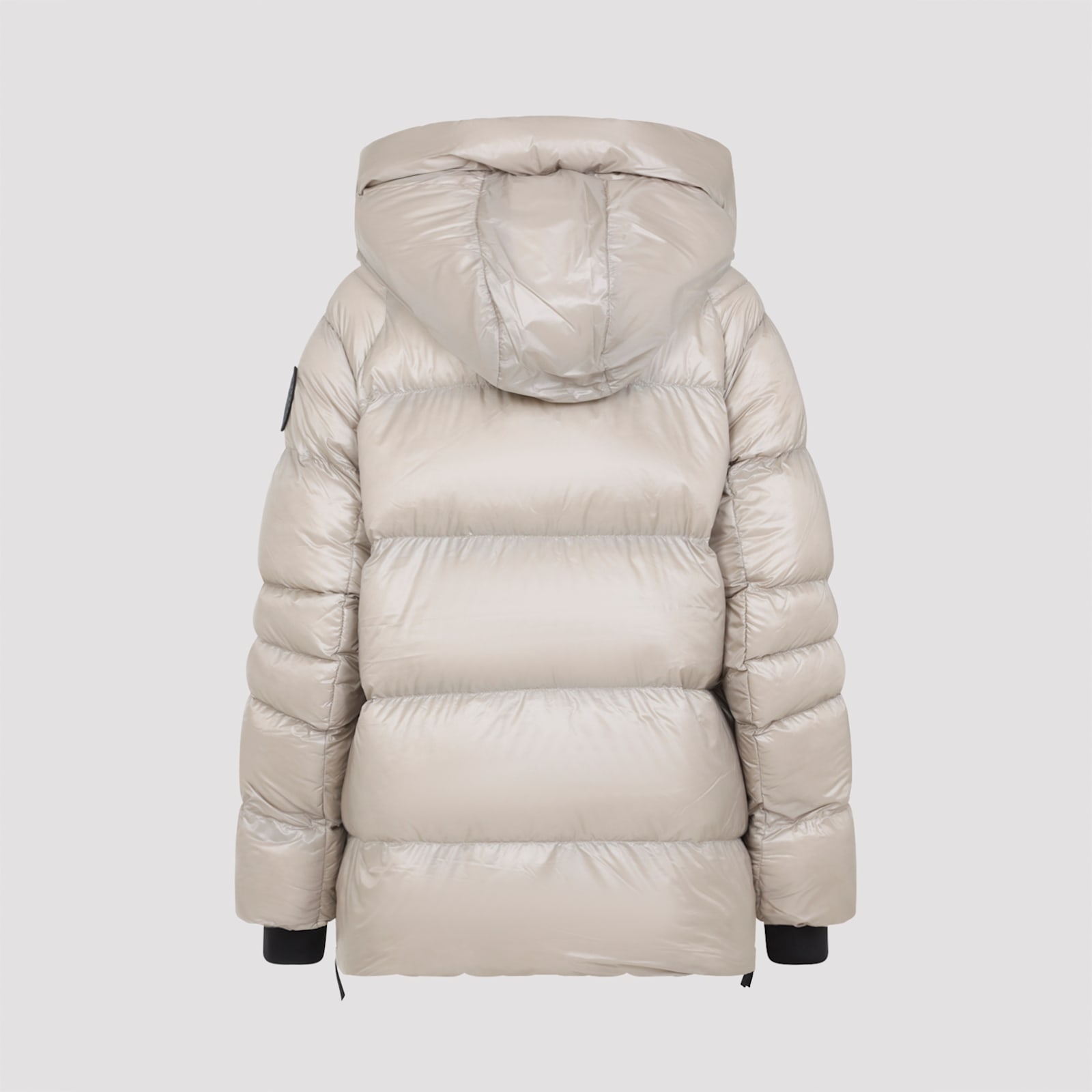 Canada Goose Hooded Quilted Puffer Side Pockets In Neutral