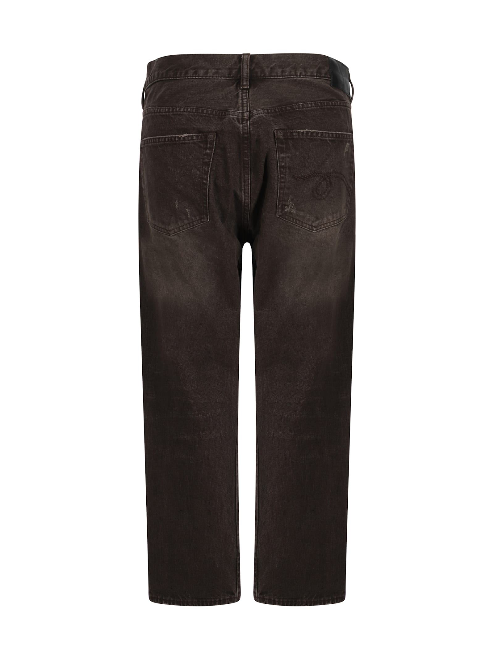 Shop R13 Cross Over Jeans In Vintage Chocolate Brown