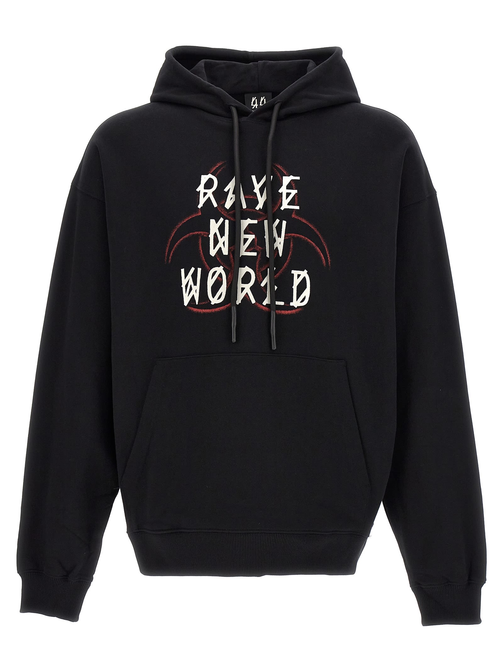 Shop 44 Label Group Logo Hoodie In Black