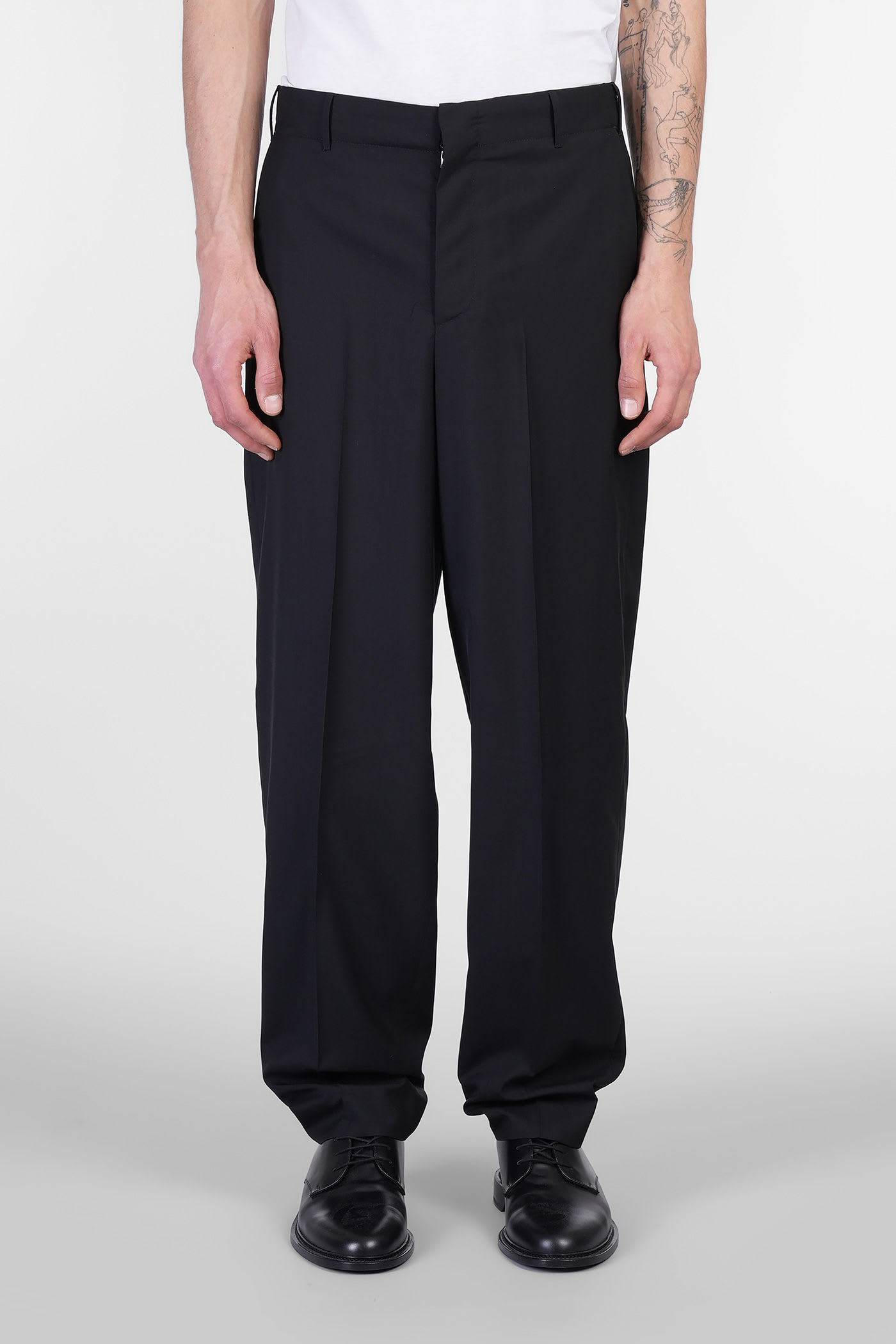 Zi56 Pants In Black Wool