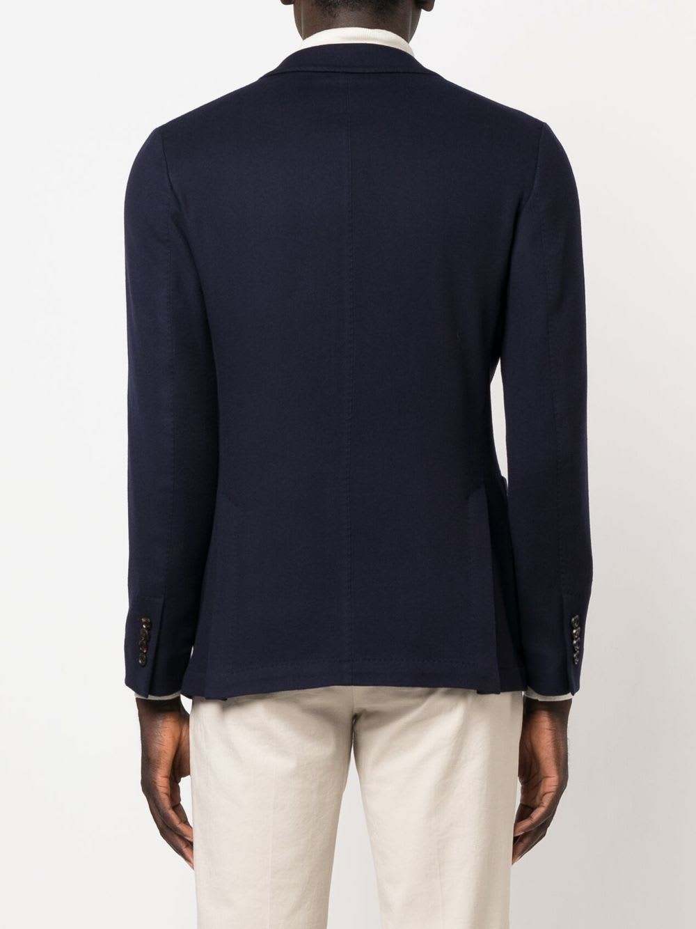 Colombo Wool Single-breasted Jacket In Blue