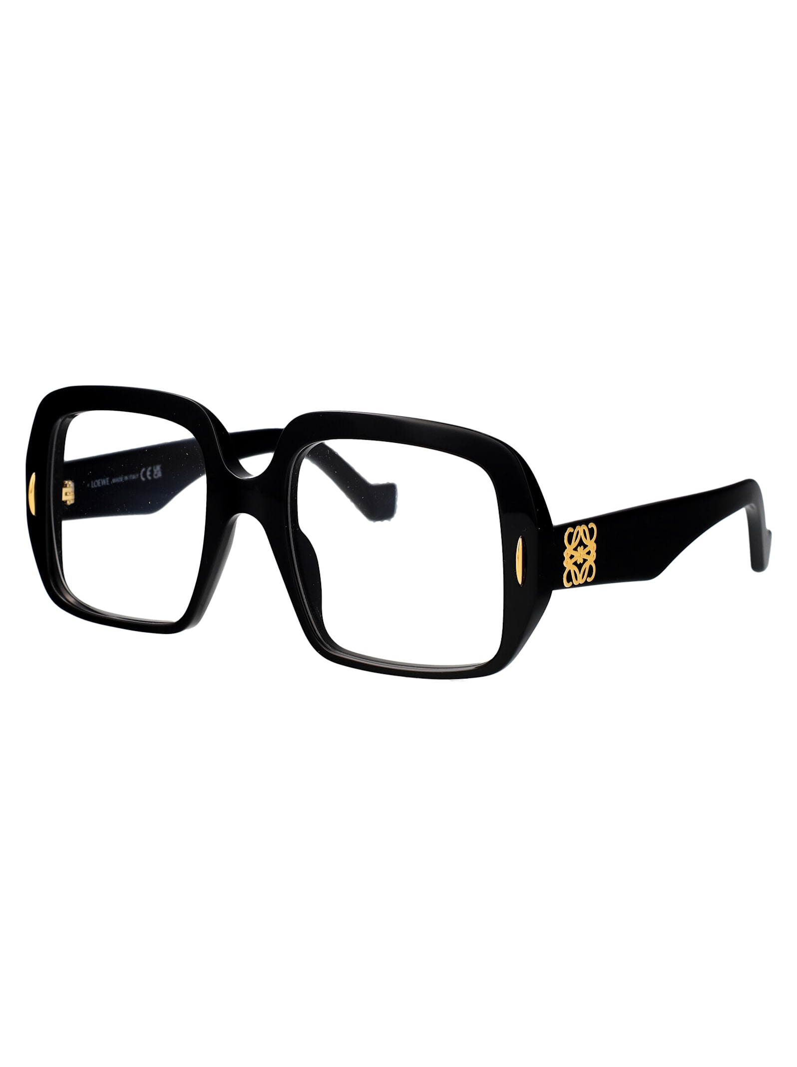 Shop Loewe Anagram Glasses In Black