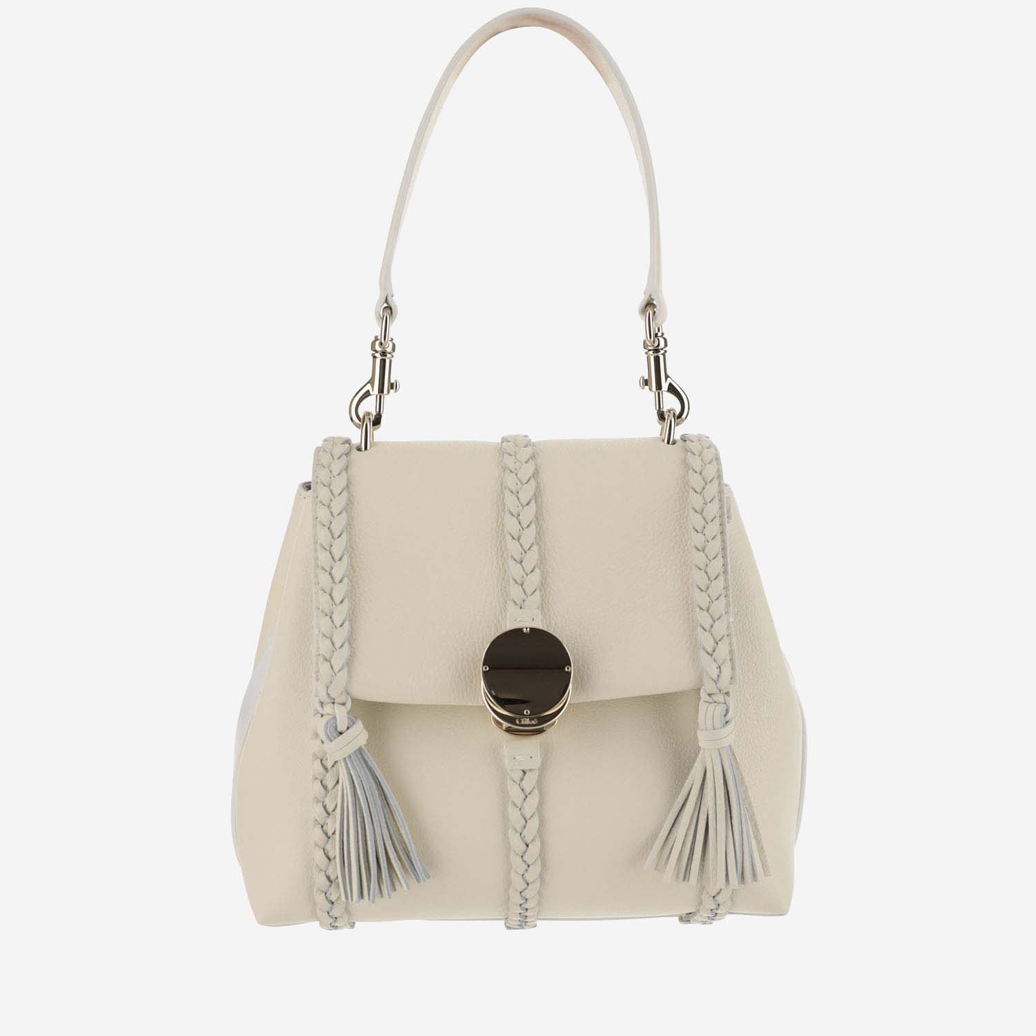 Chloé Small Penelope Shoulder Bag In White