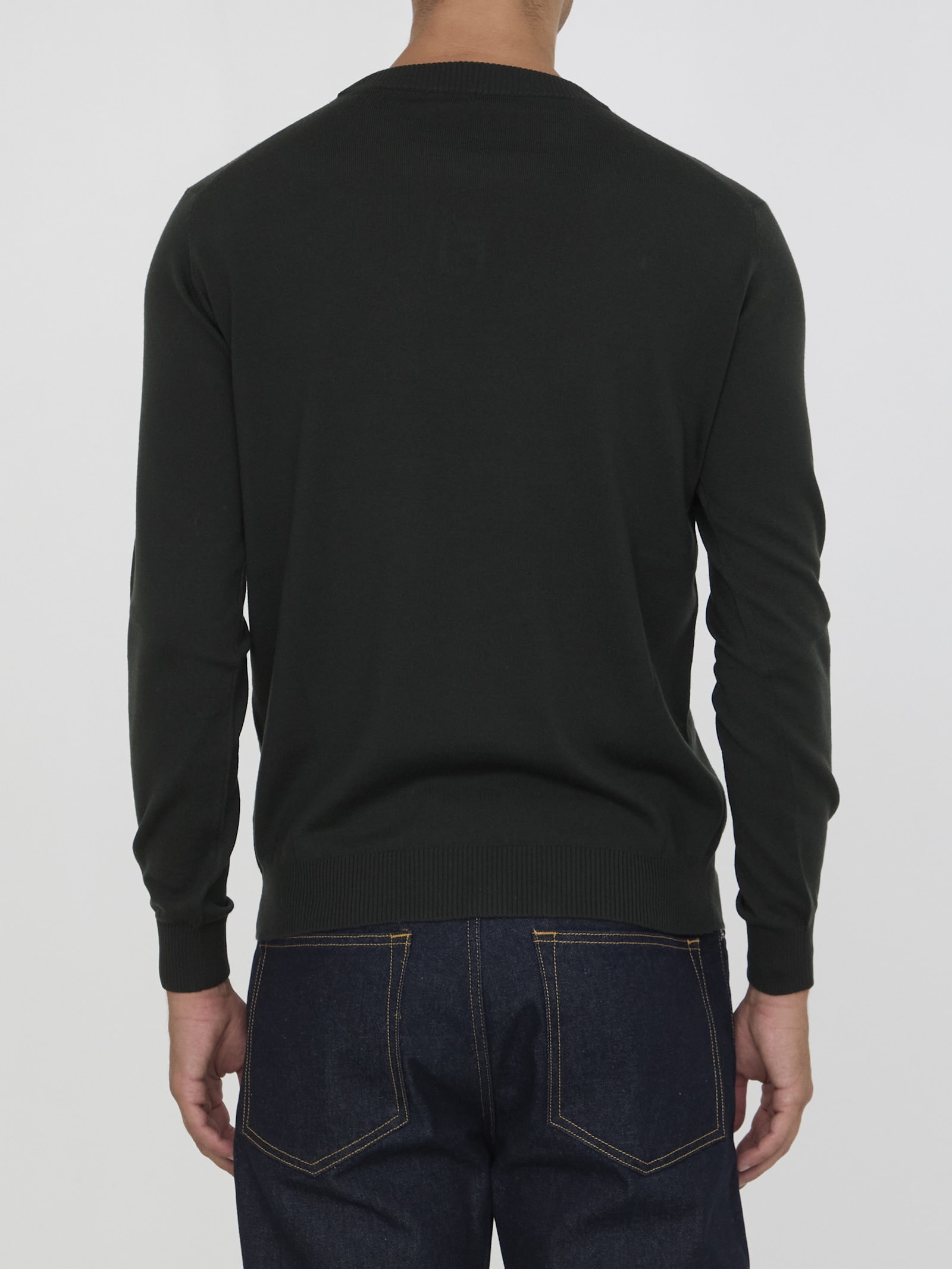 Shop Fendi Wool Pullover In Green