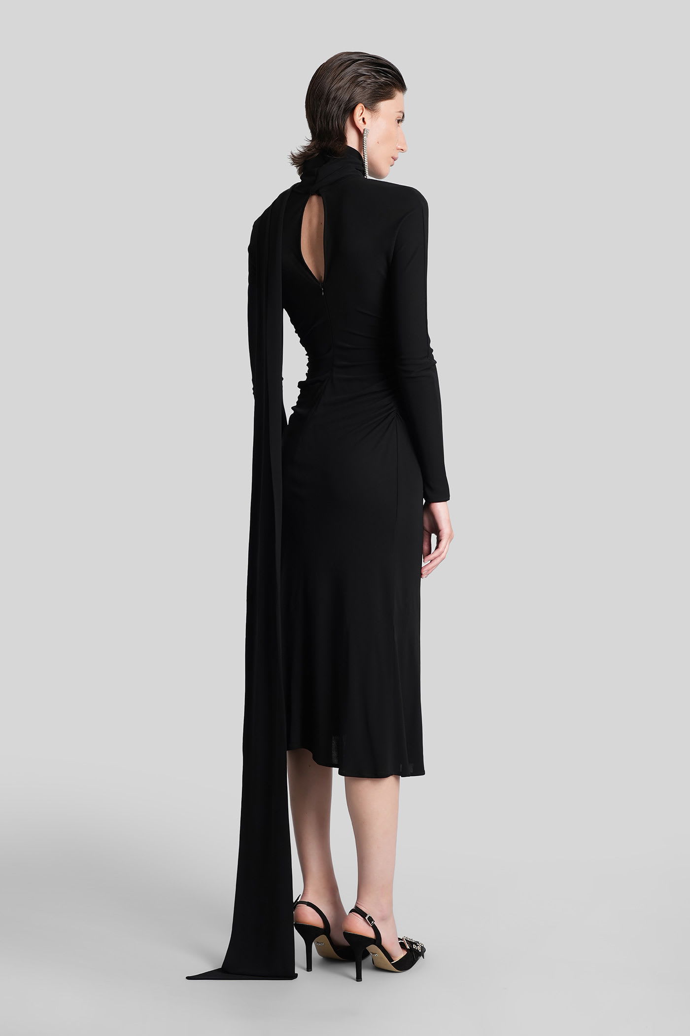 Blumarine Long Dress In Black